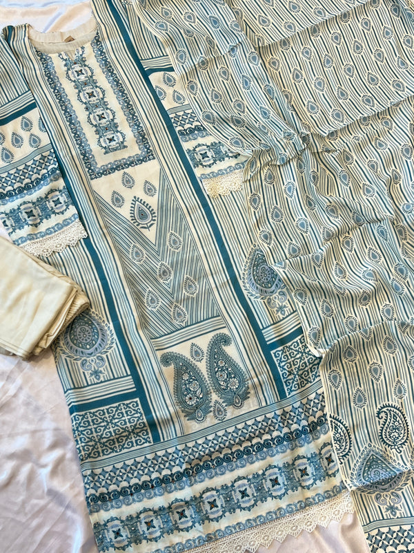 SF MUSLIN READYMADE SUIT Q