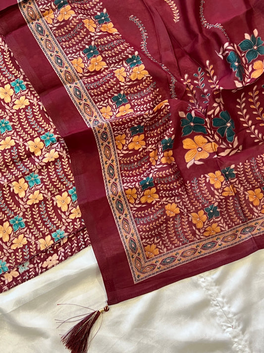 KALKI MUSLIN EMBROIDERY SUIT