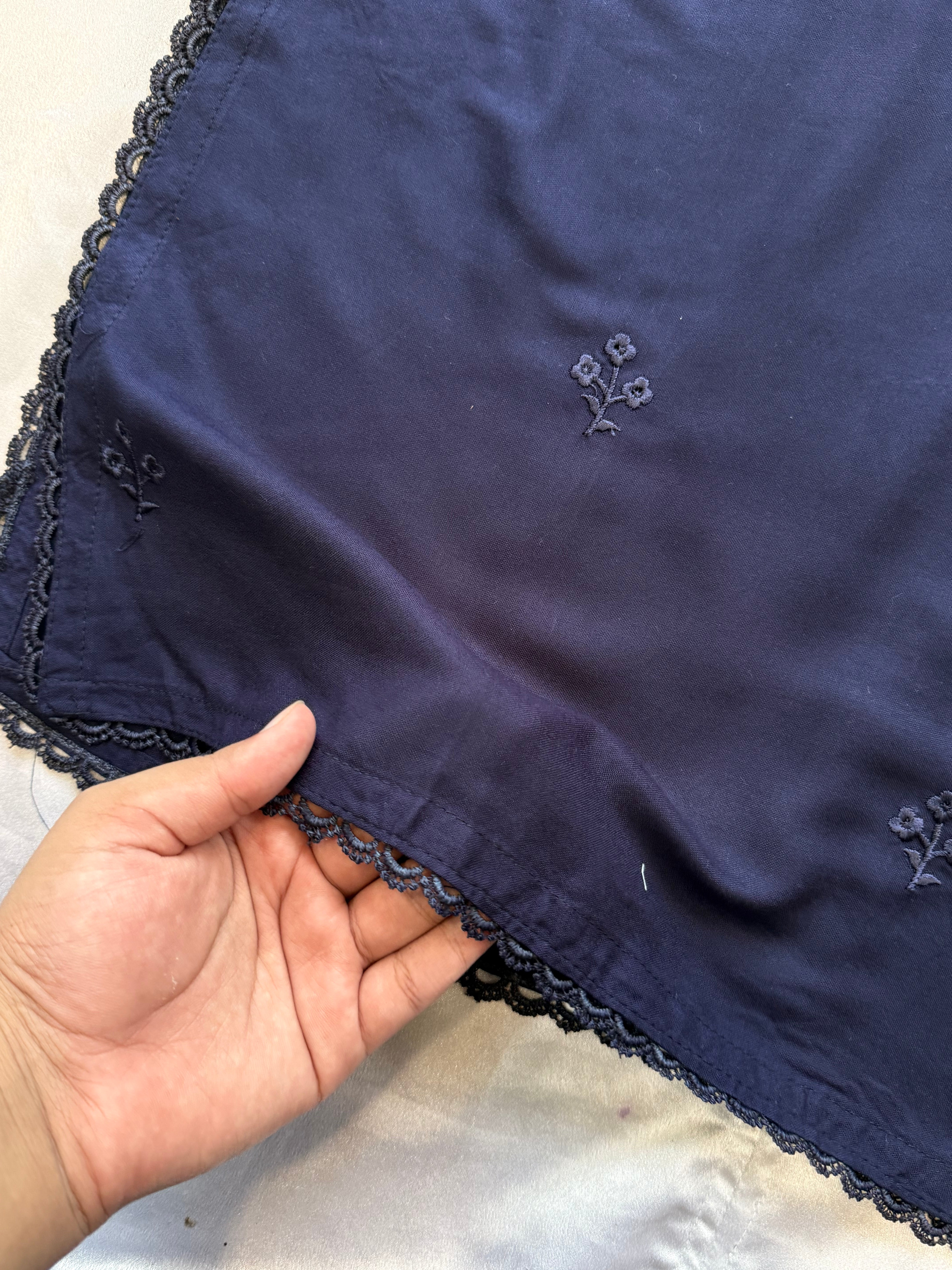 IMROZA BLUE RAYON EMBROIDERY SUIT 7 Q