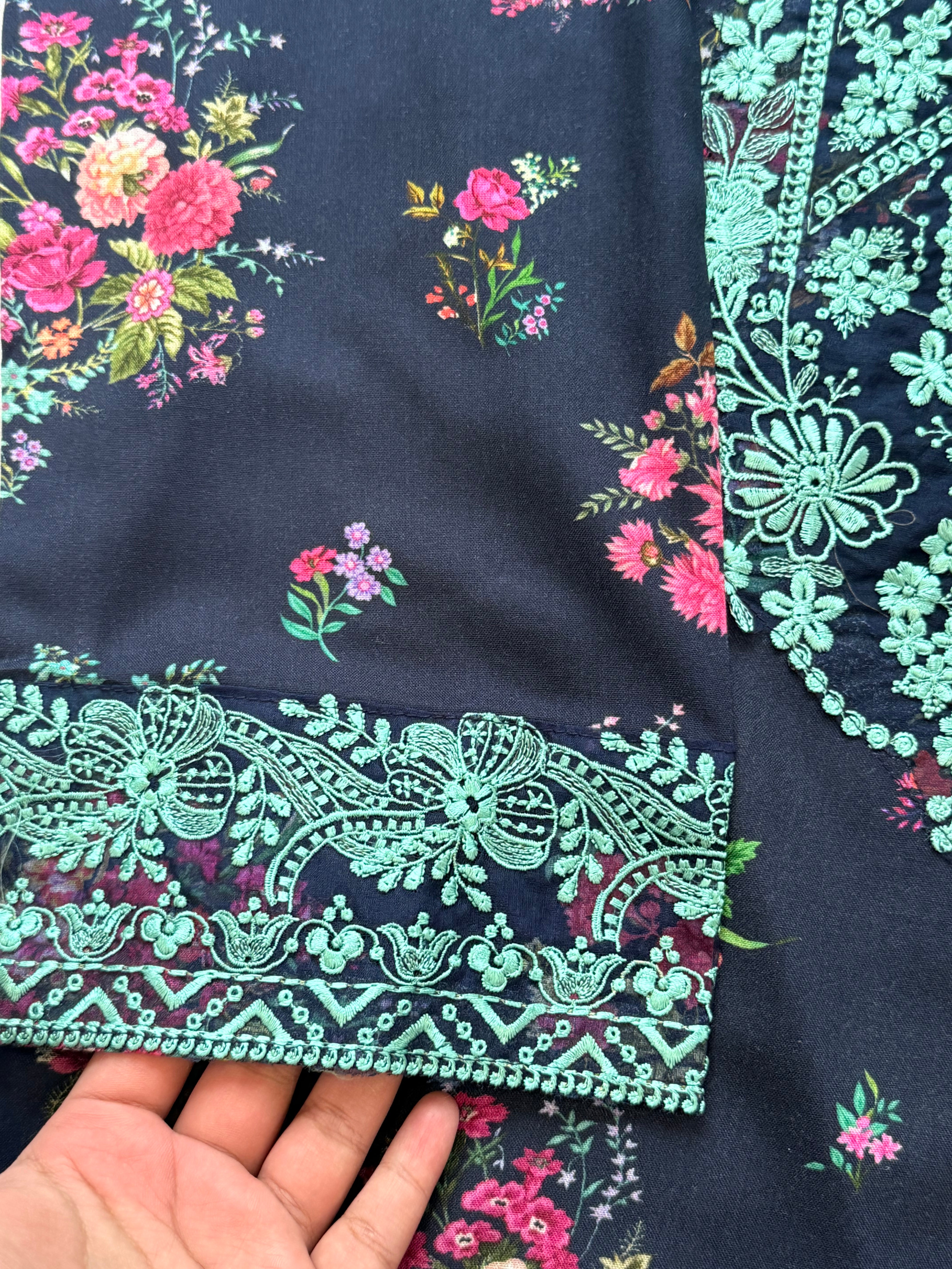 BAROQUE PATCH FARSHI SHALWAR SUIT 1