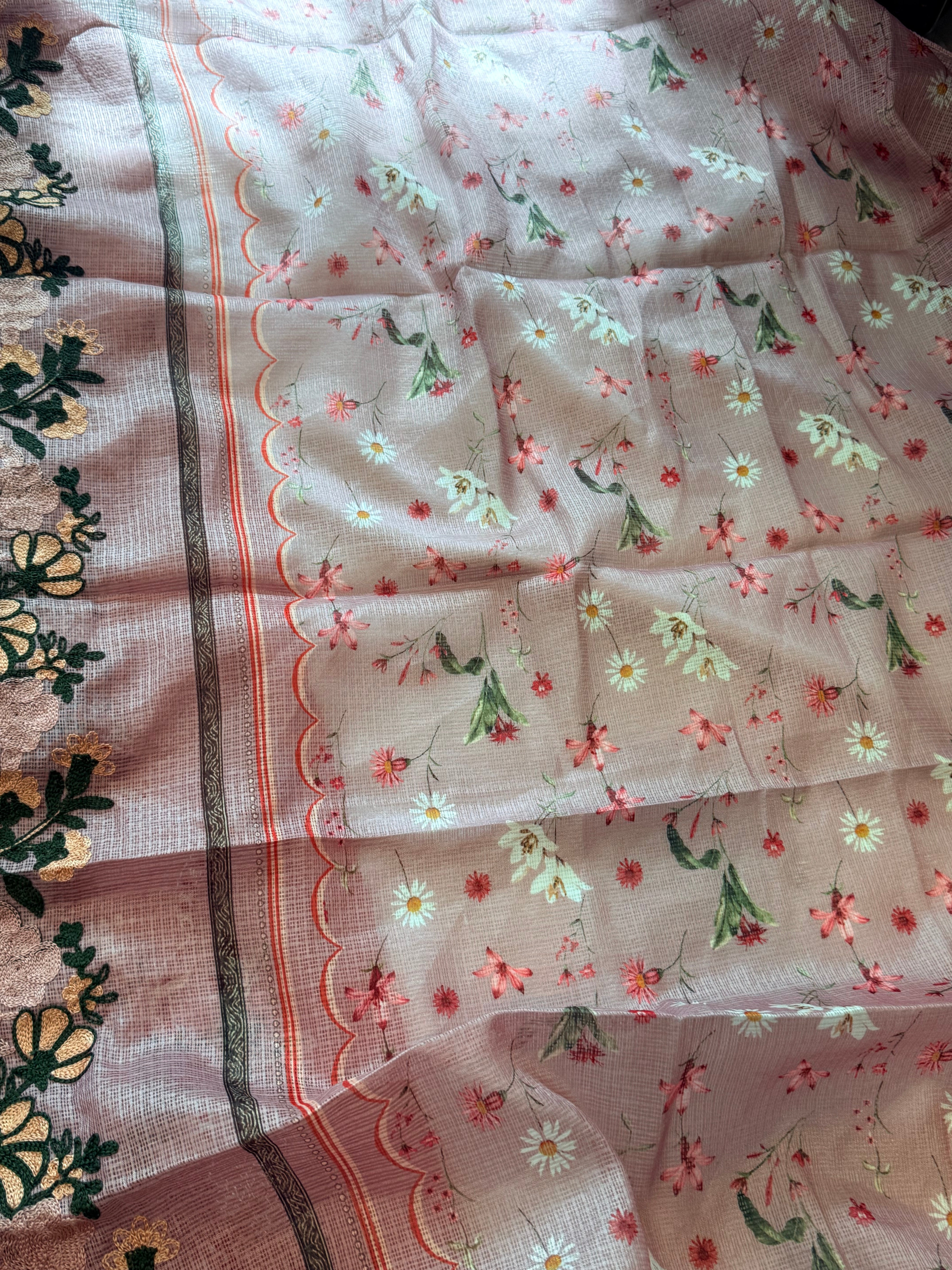 ELAF PEACH COTTON  EMBROIDERY SUIT 6