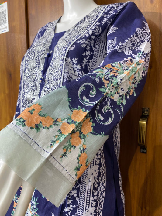 NEEDLE LAWN EMBROIDERY SUIT 5