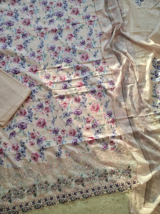 ROLEX PURE COTTON EMBROIDERY SUIT Q