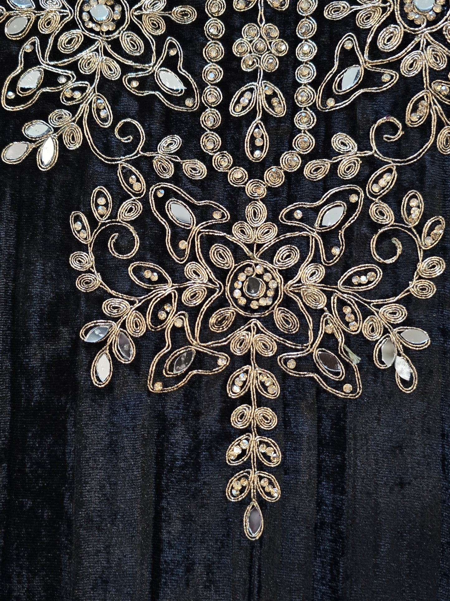 MEHRUN CRUSH VELVET EMBROIDERY SUIT 5 Q