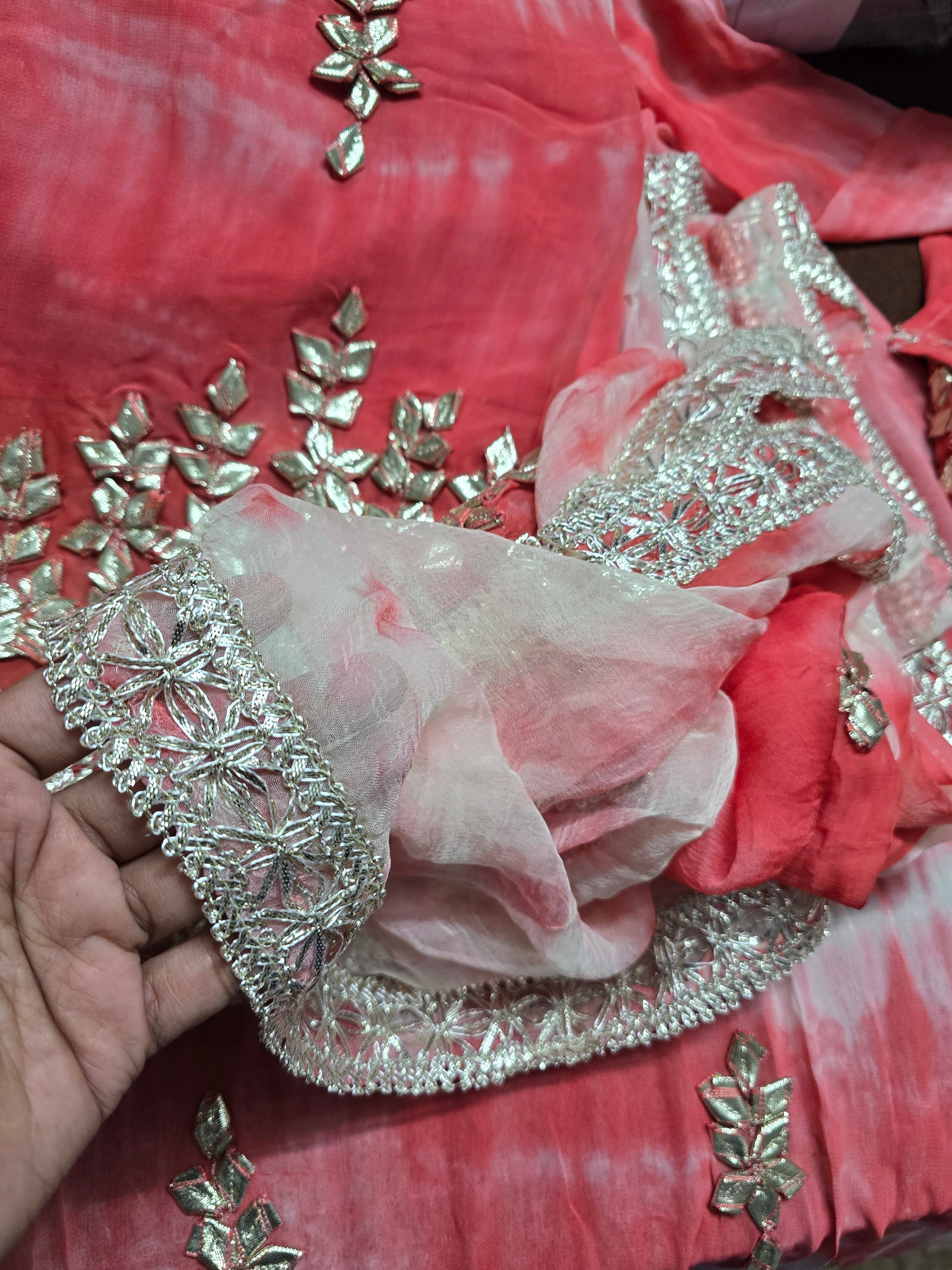 ZARQASH GOTA WORK SUIT