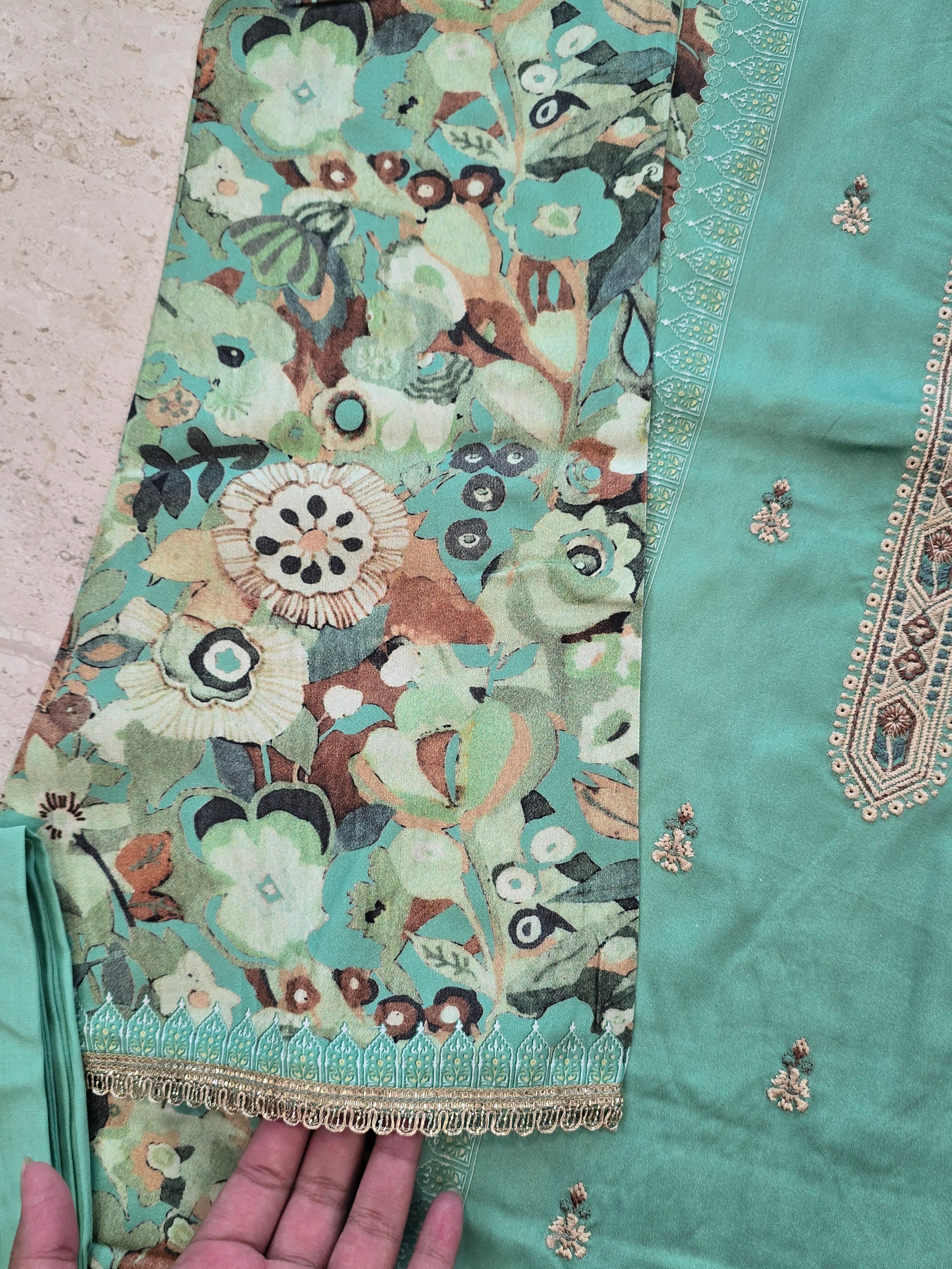 AARANYA 1 LAWN READYMADE SUIT 5 Q