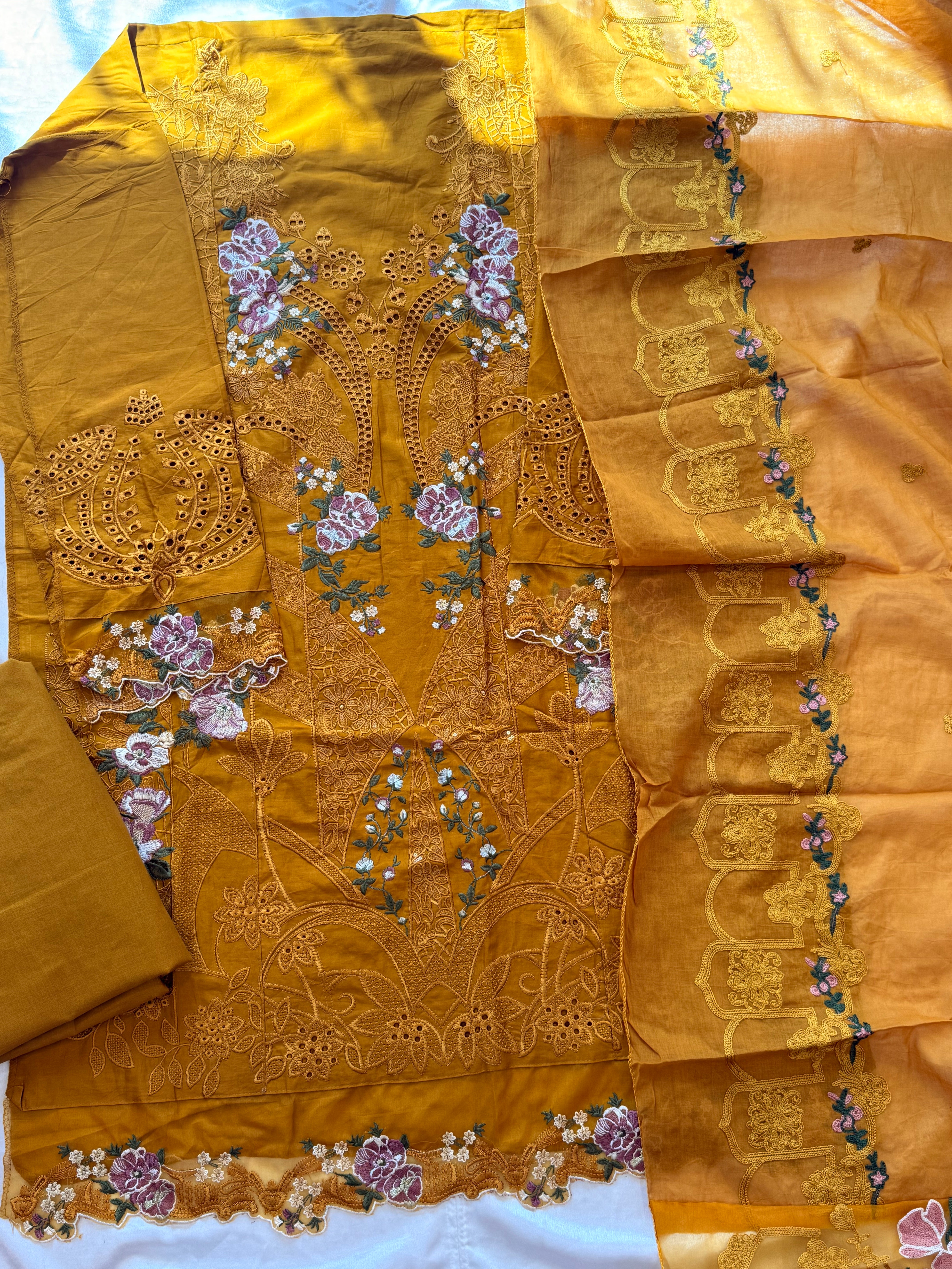 YUMNA COTTON EMBROIDERY SUIT 2 Q