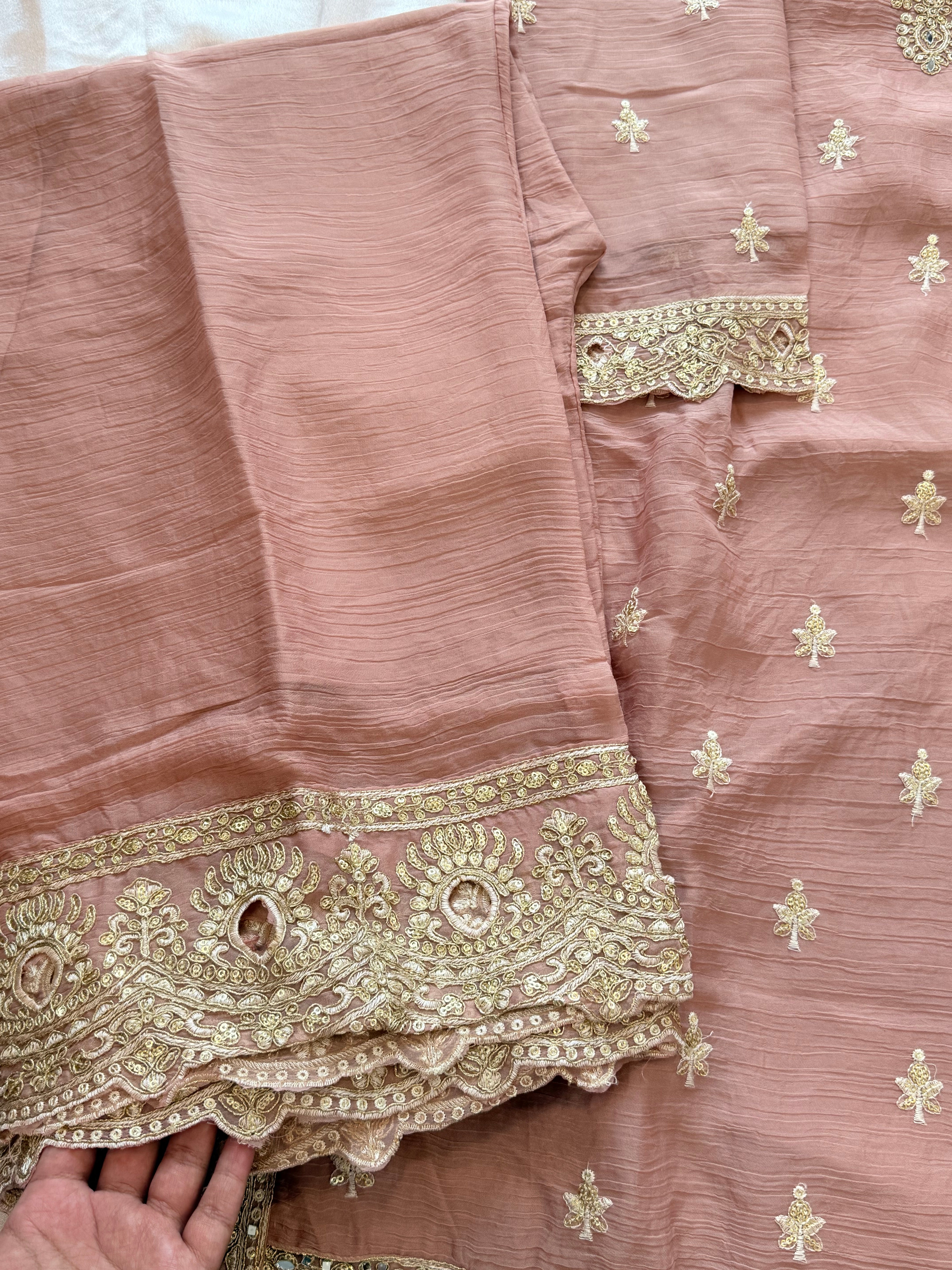 RUHINA CHIFFON READYMADE EMBROIDERY SUIT 1 Q