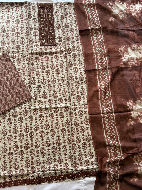 ROZANA PURE COTTON SUIT 48