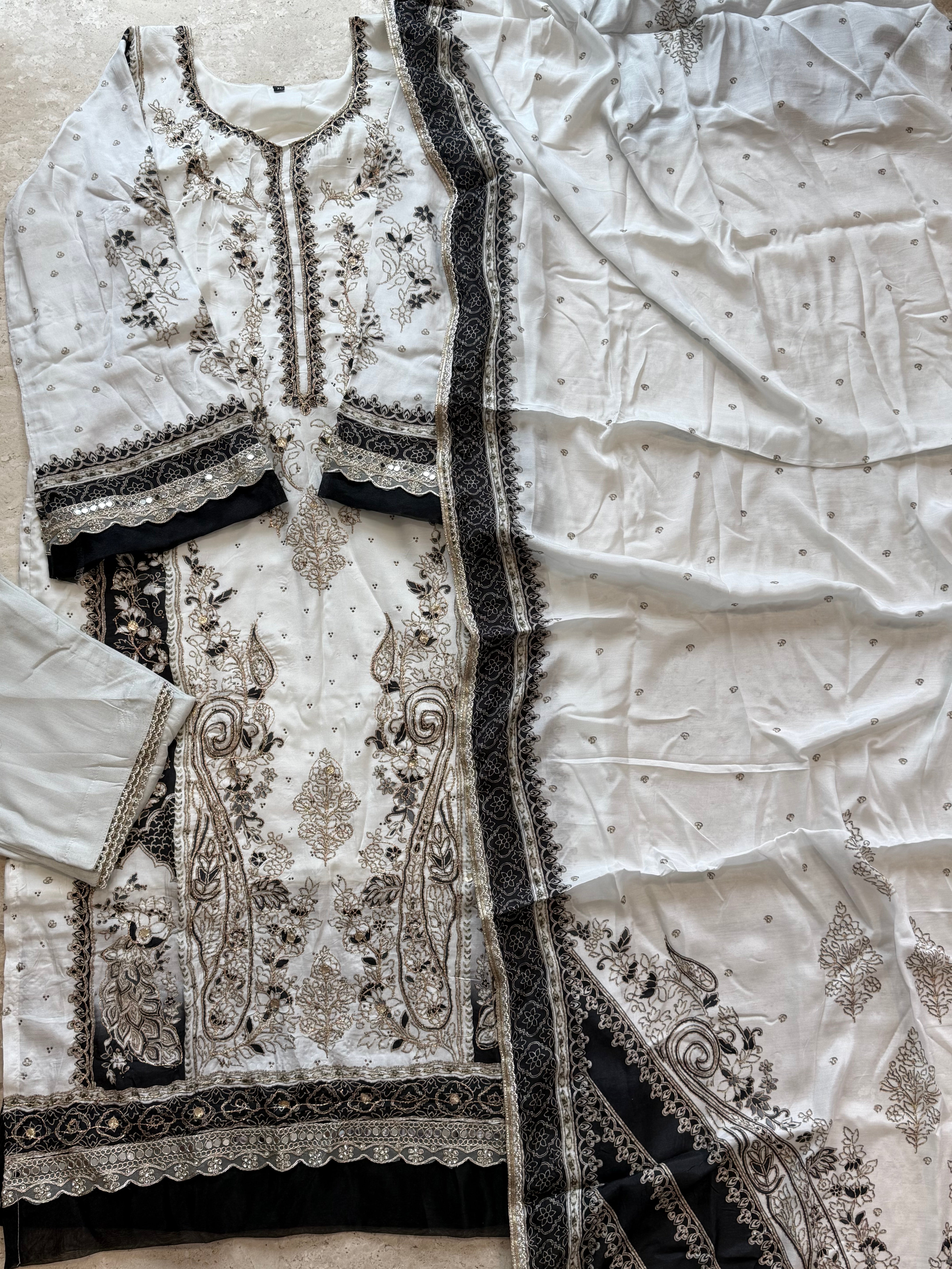 MUSLIN EMBROIDERY READYMADE SUIT