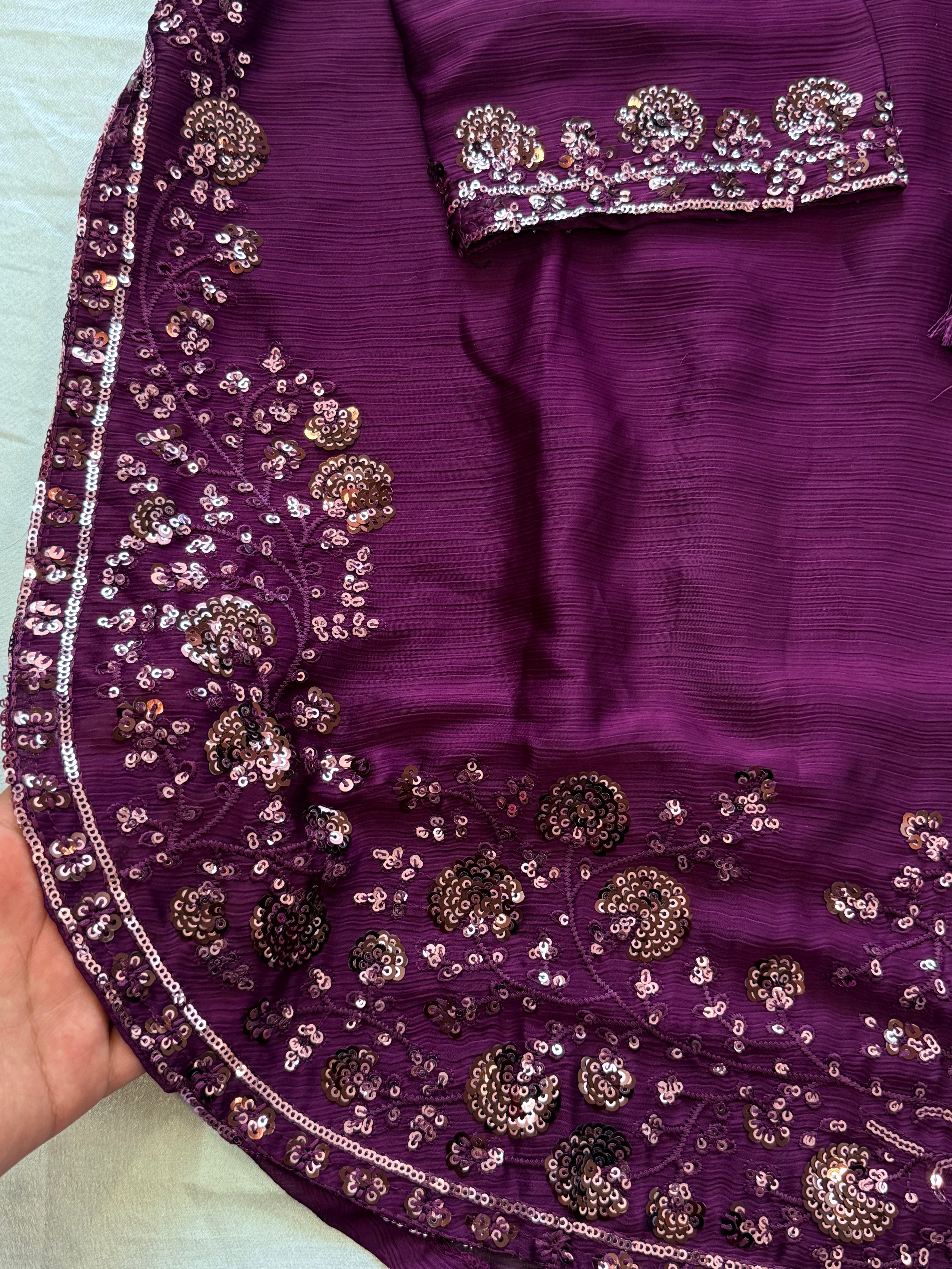 CHIFFON FARSHI SHALWAR SUIT 1