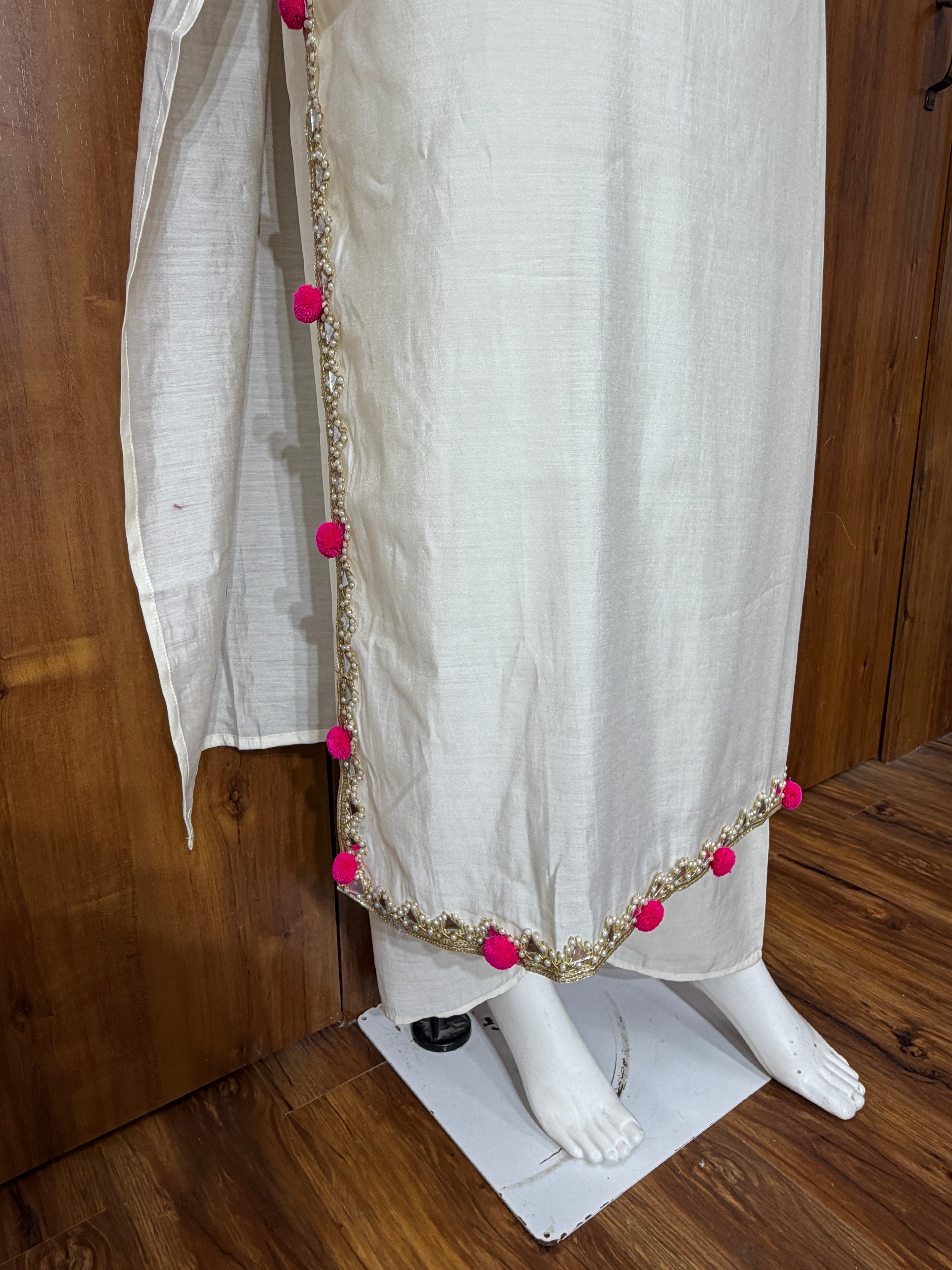 POM POM MUSLIN KAFTAN SUIT