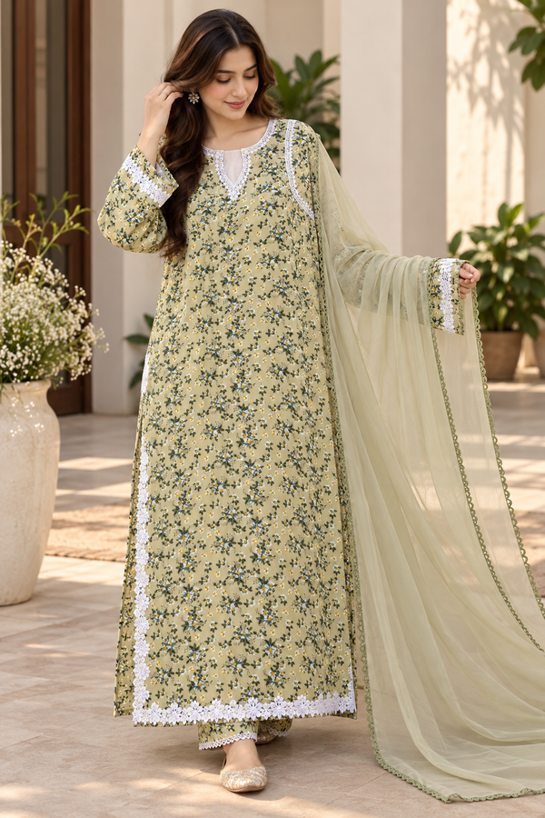 SIYA 2 PAKISTANI LAWN KAFTAN SUIT