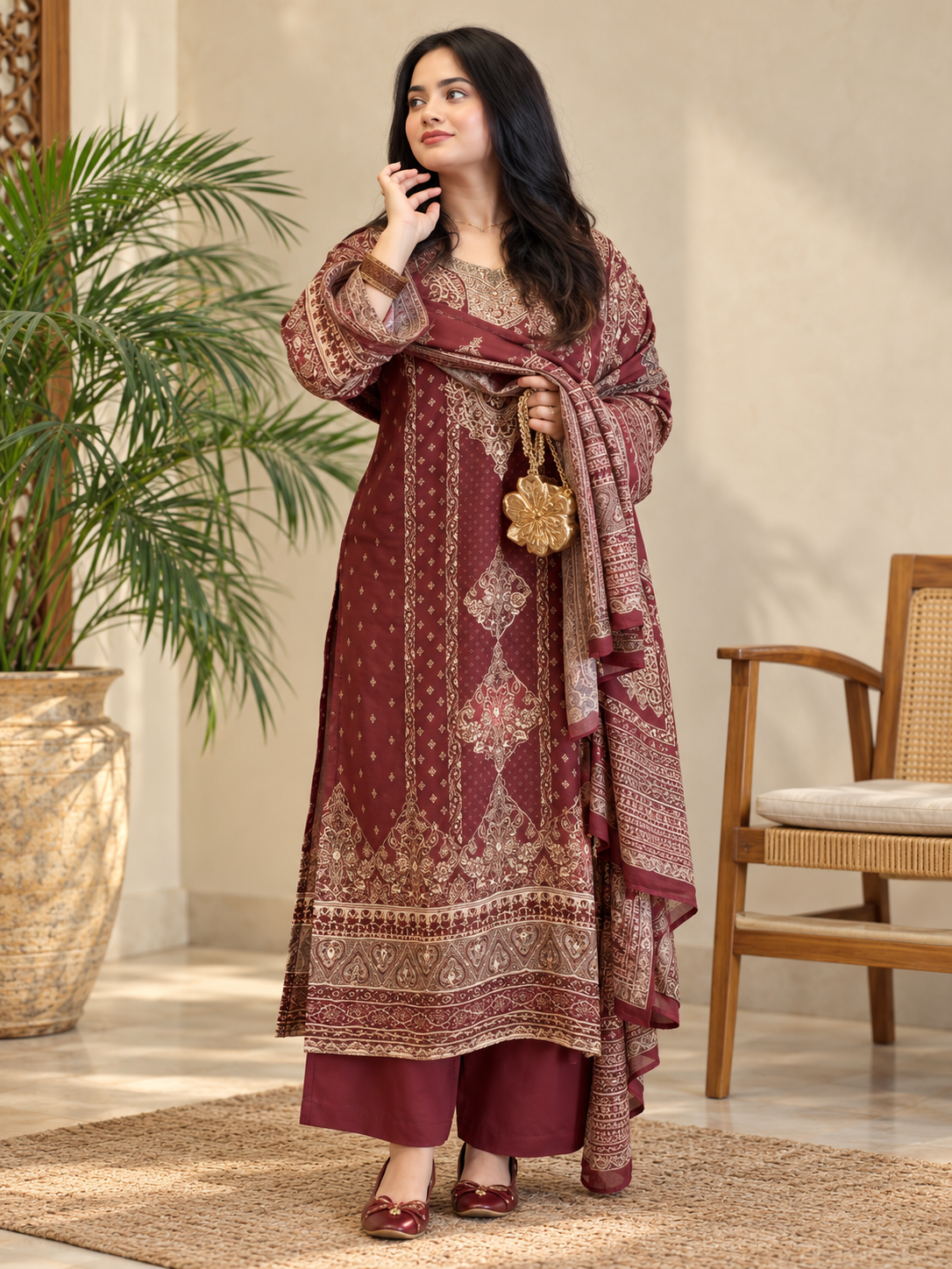 HARSHA MUSLIN READYMADE SUIT 10