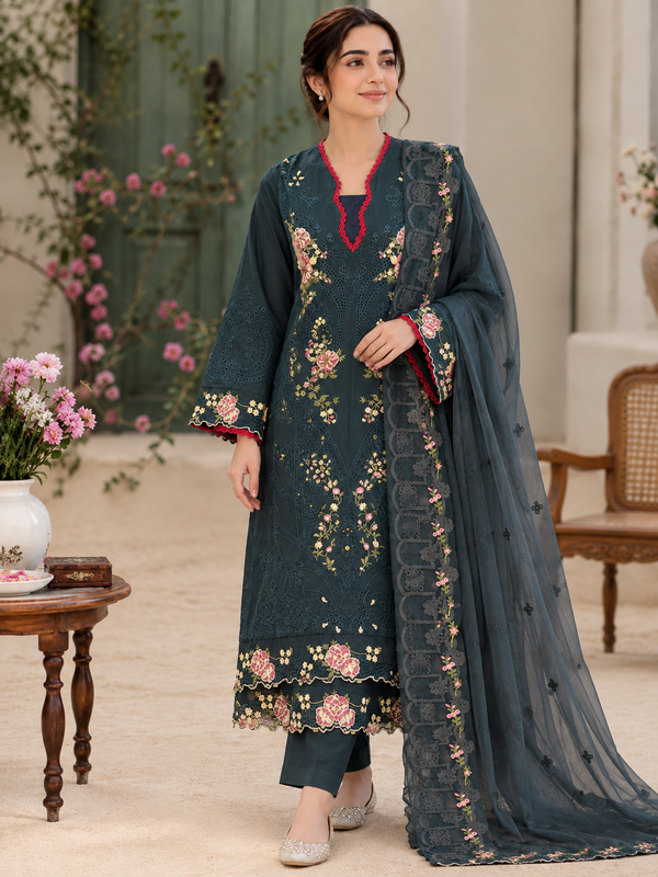 YUMNA GREEN READYMADE SUIT