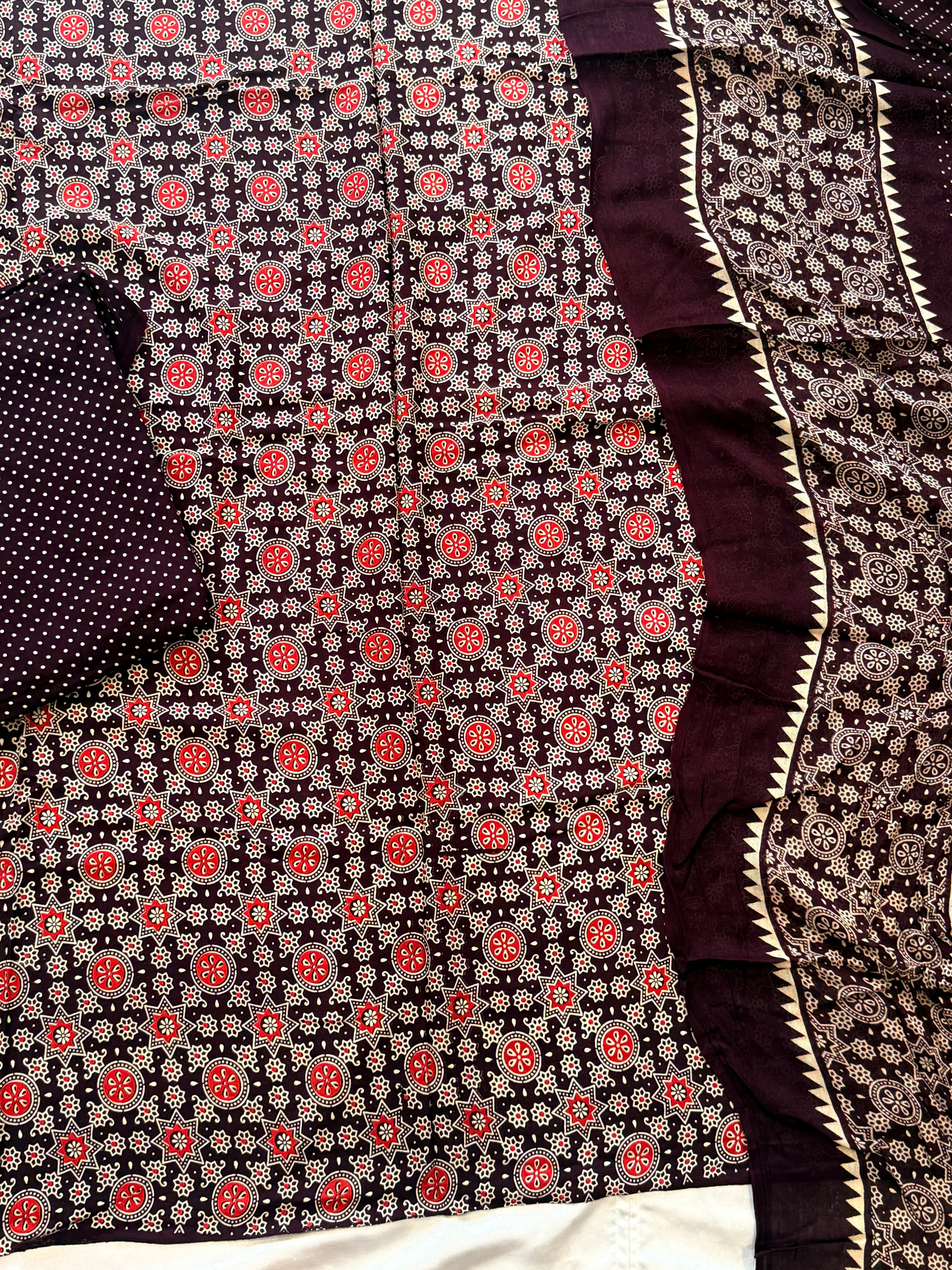 AJRAK COTTON PRINTED SUIT 3