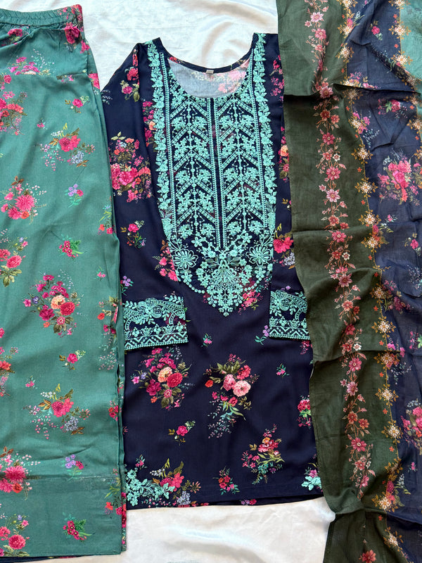 BAROQUE PATCH FARSHI SHALWAR SUIT 1
