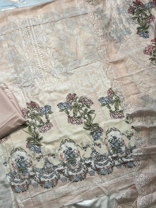 HAALA LAWN EMBROIDERY PATCH SUIT 7