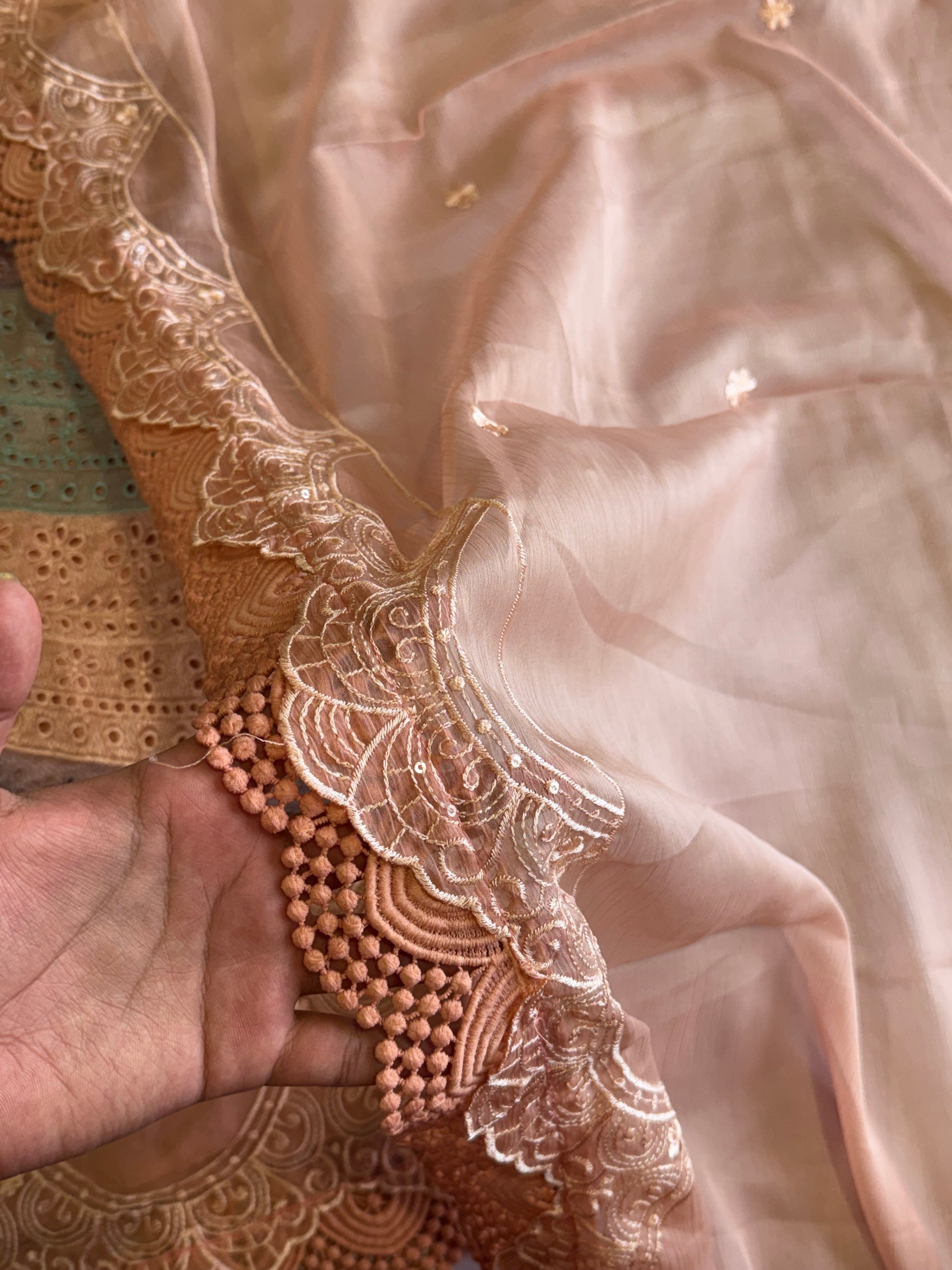MARIA B CHIFFON READYMADE SUIT Q