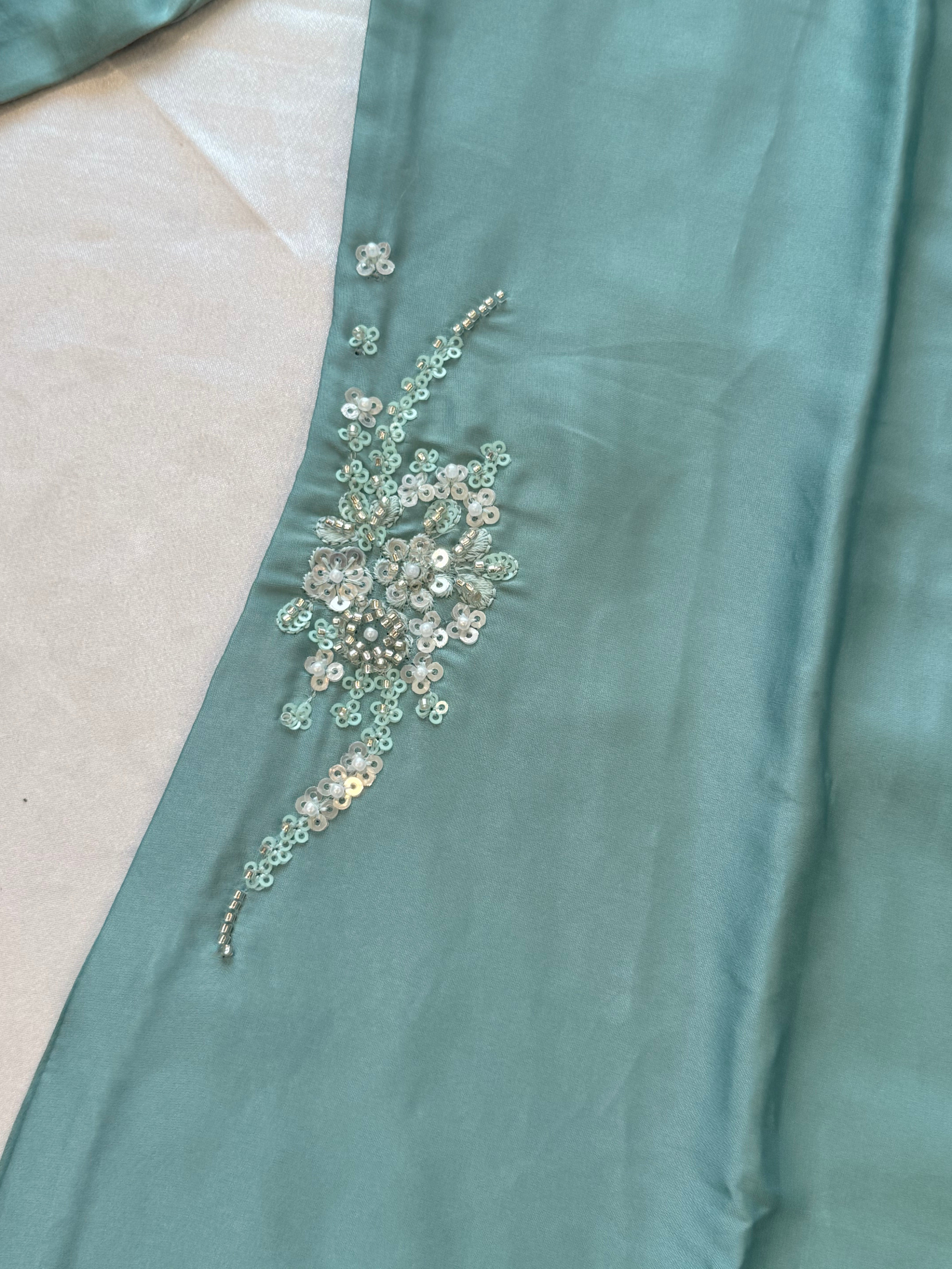 SATIN HANDWORK CO-ORD SET Q