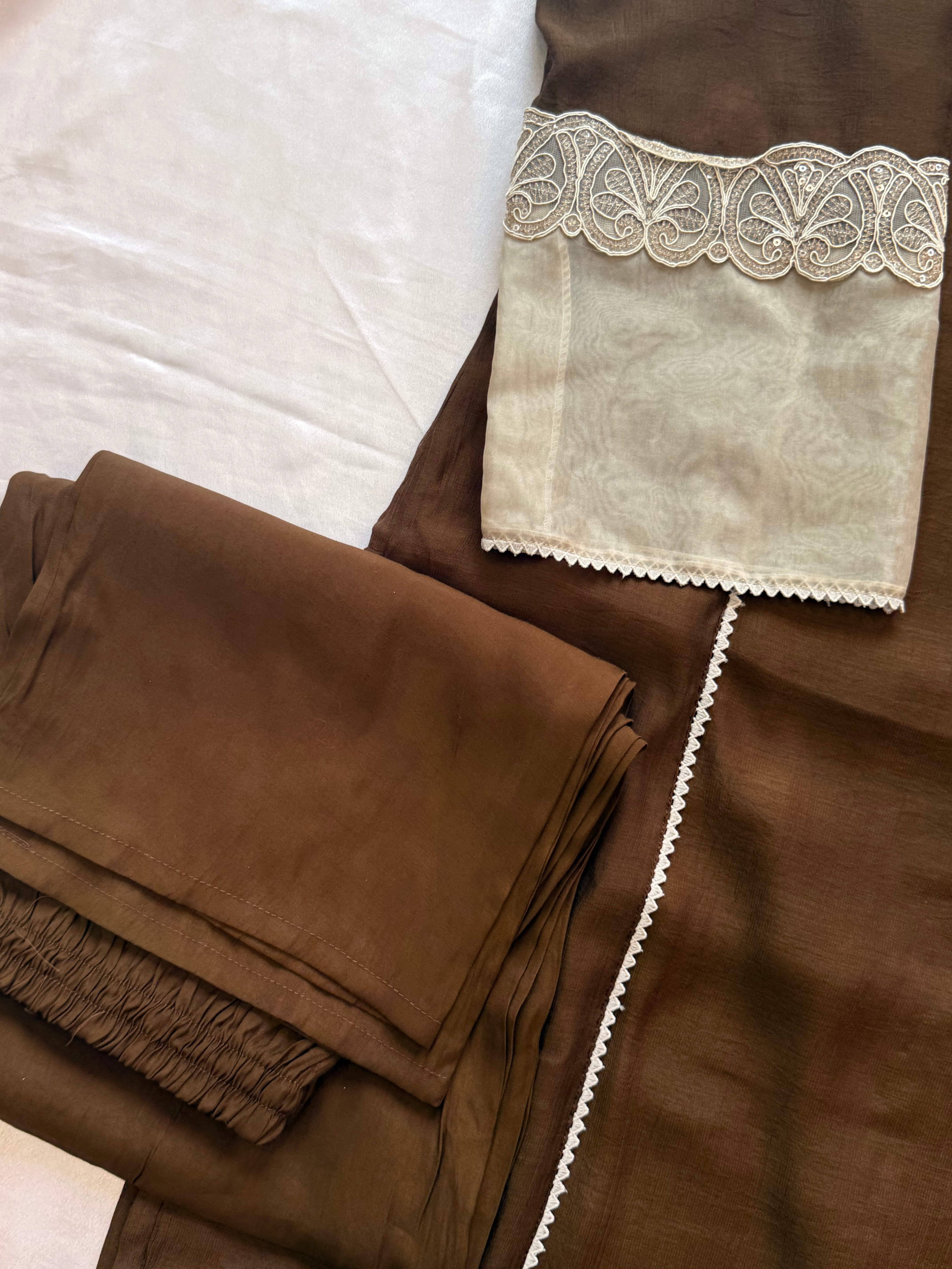 CHOCOLATE BROWN DESIGNER SUIT