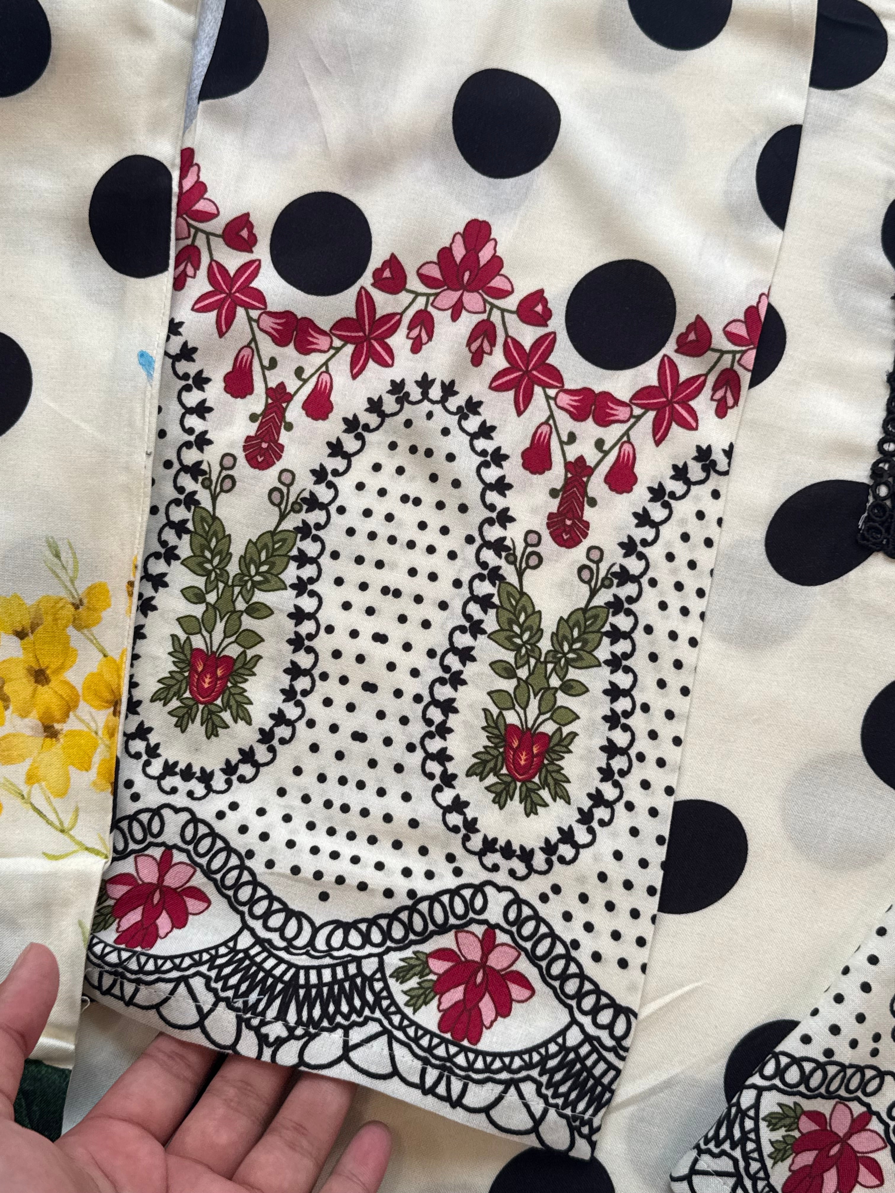 POLKA DOT RAYON SUIT