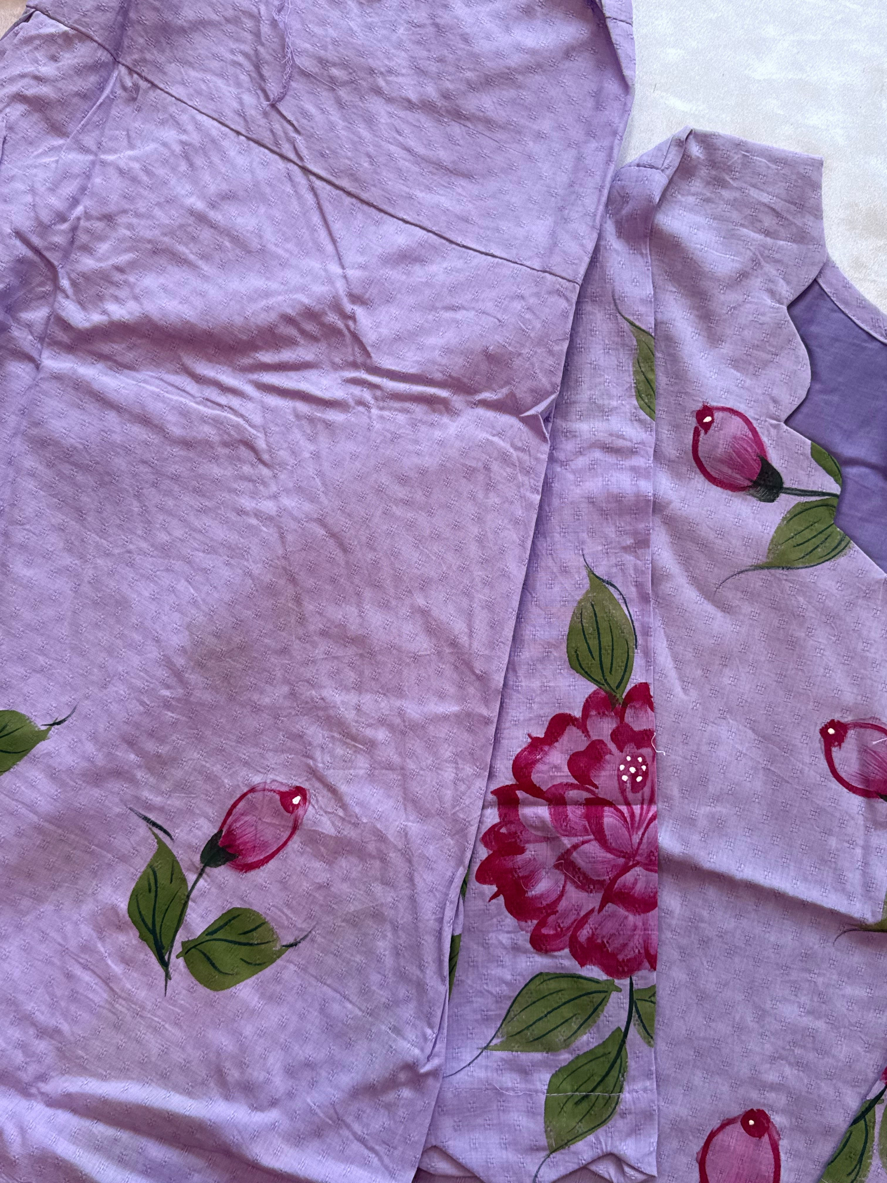HAND PAINTED FARSHI SHALWAR SUIT 1