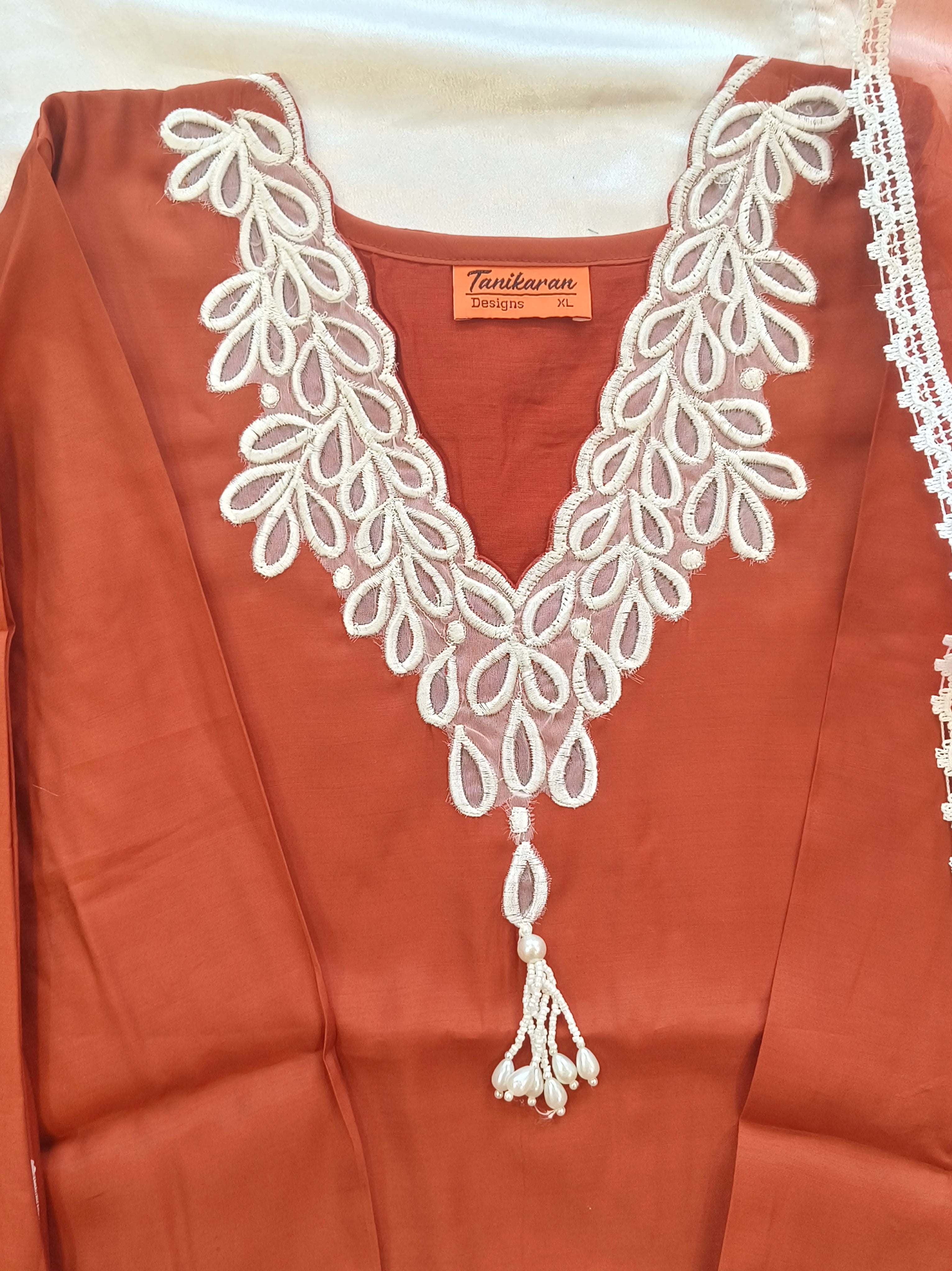 RUST FARSHI SHALWAR SUIT Q