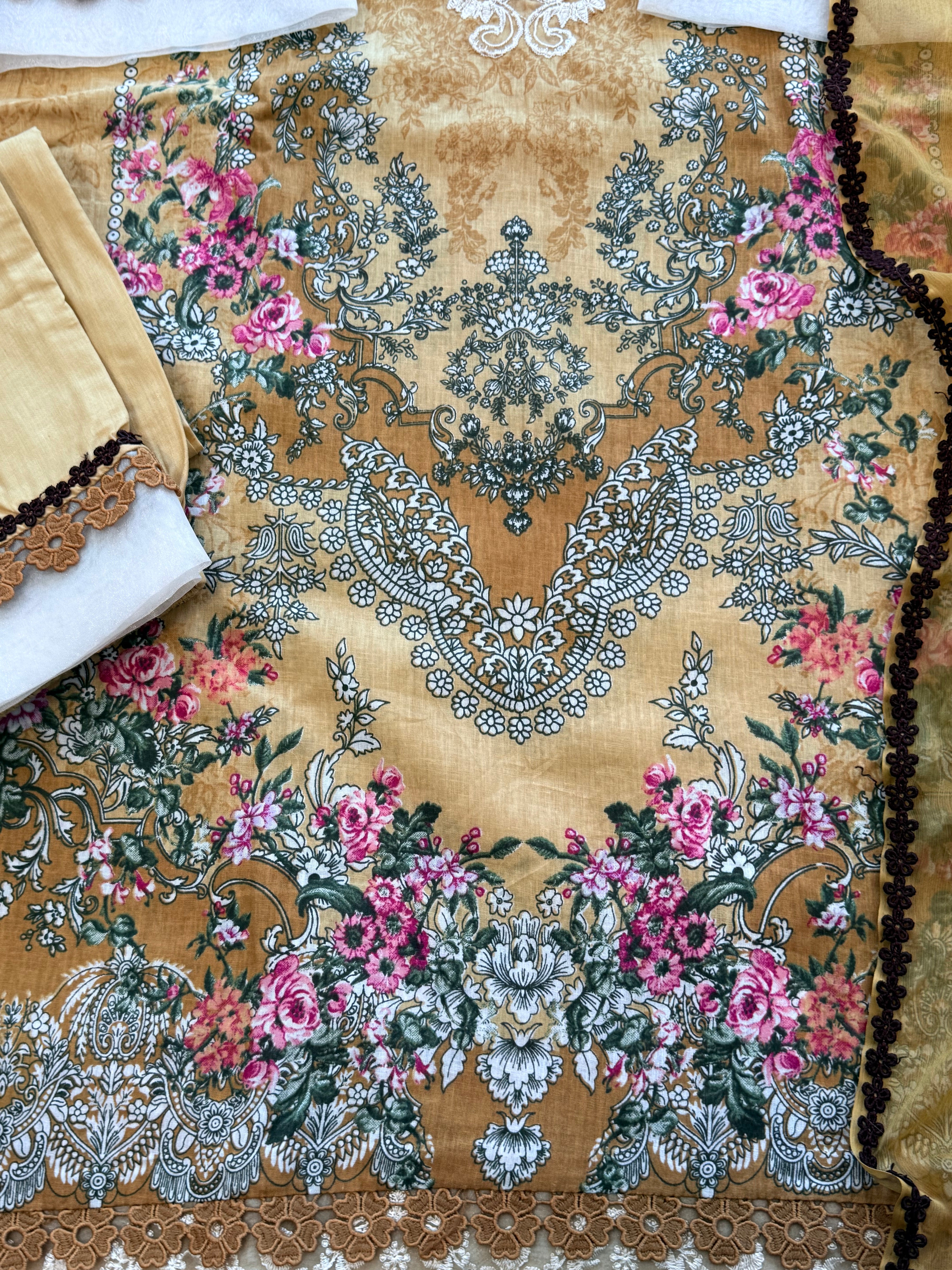 MUSTERED PATCH READYMADE SUIT