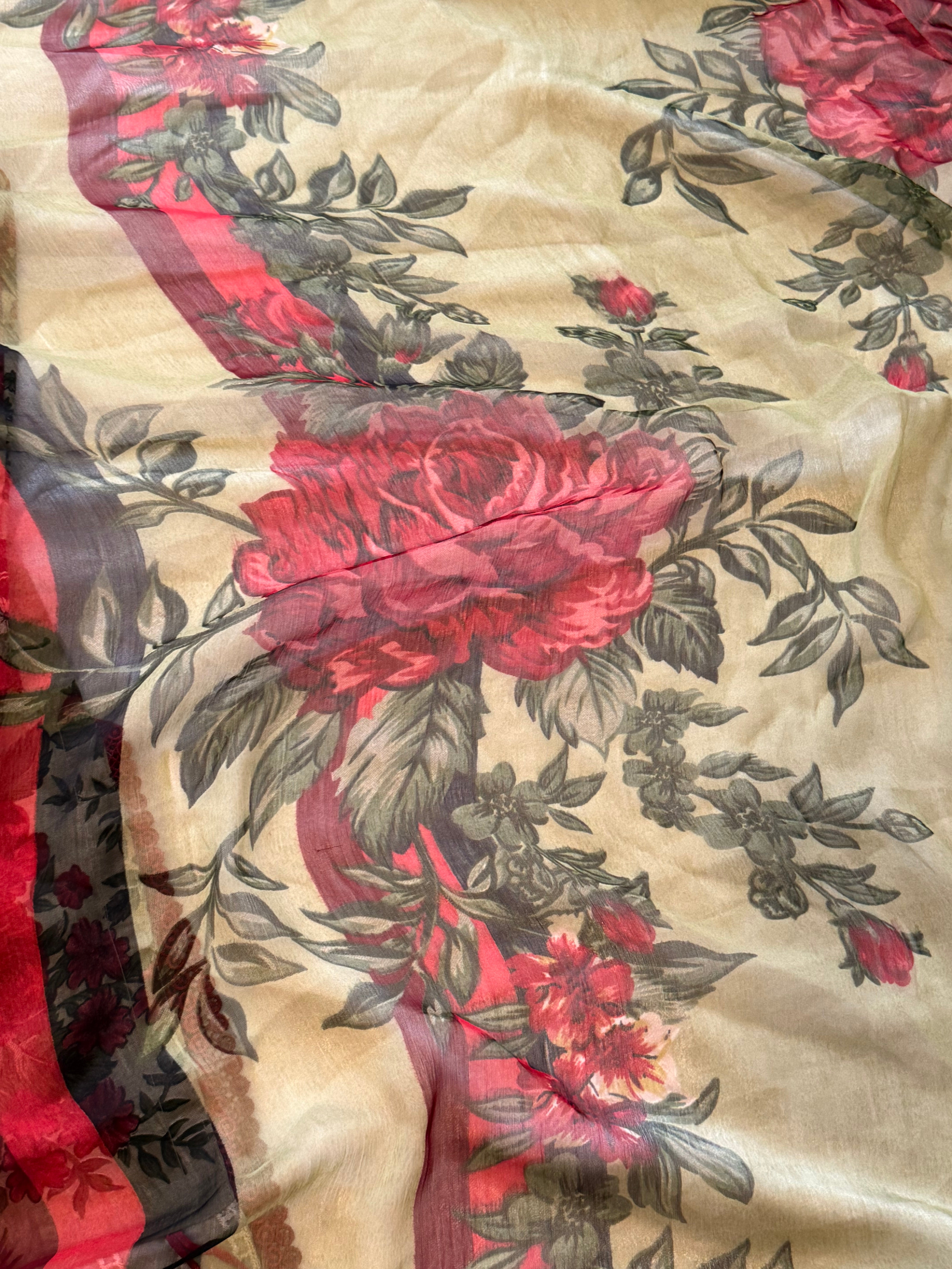FLORAL COTTON PATCH FARSHI SHALWAR SUIT 2
