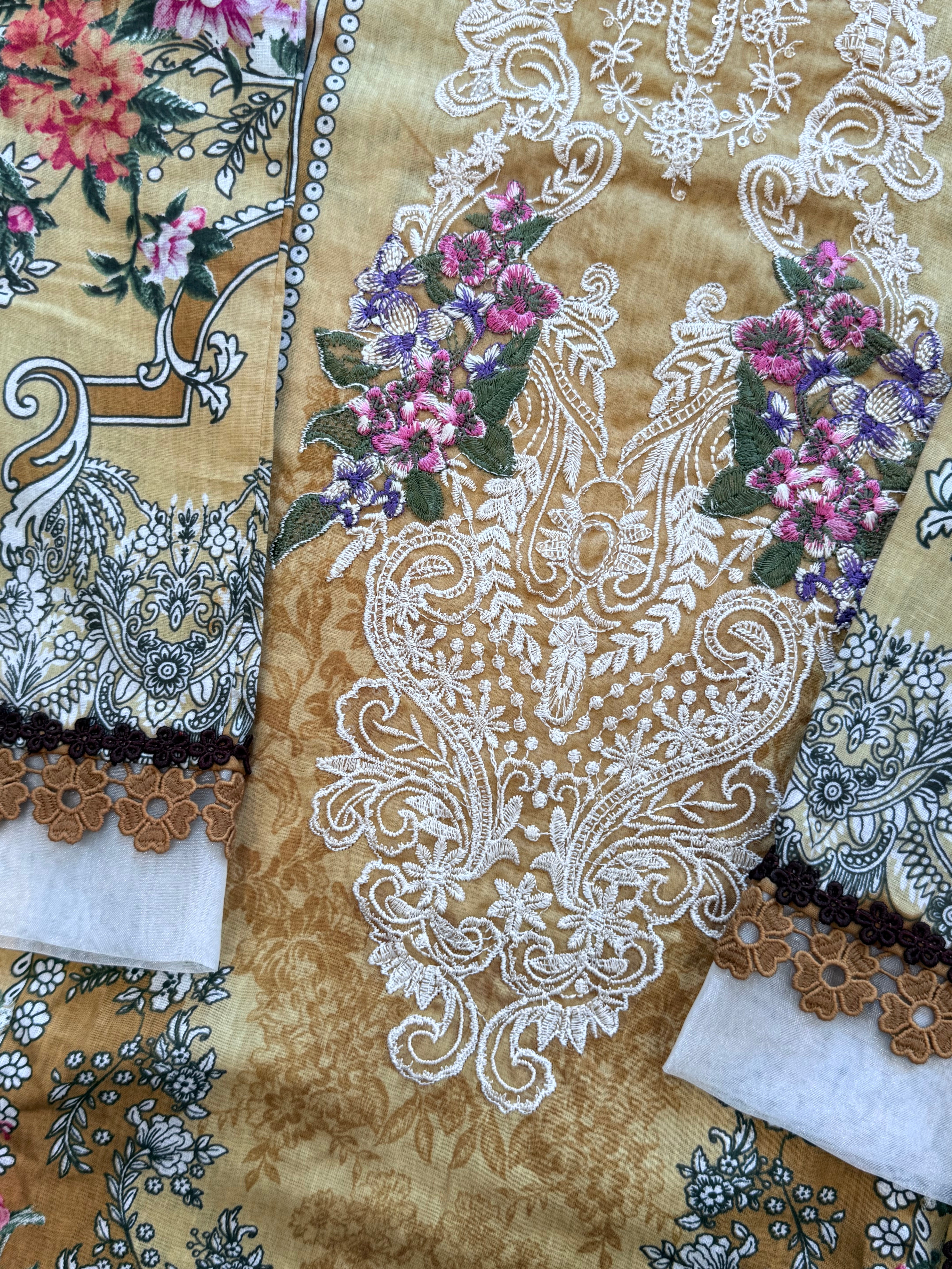 MUSTERED PATCH READYMADE SUIT