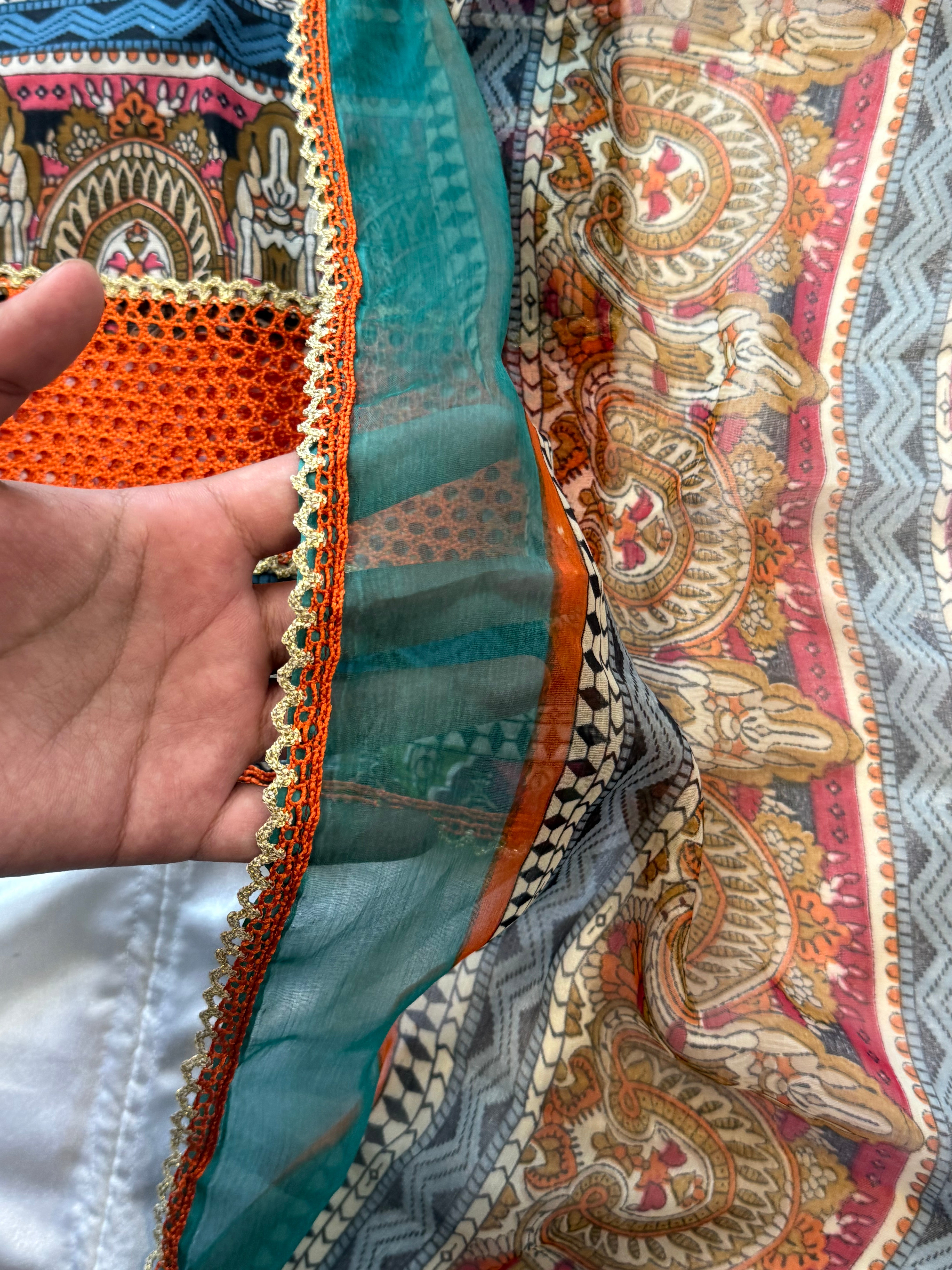 JAZMINE COTTON PATCH FARSHI SHALWAR SUIT
