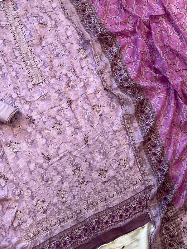 PURPLE BIN SAEED EMBROIDERY SUIT 1500 Q