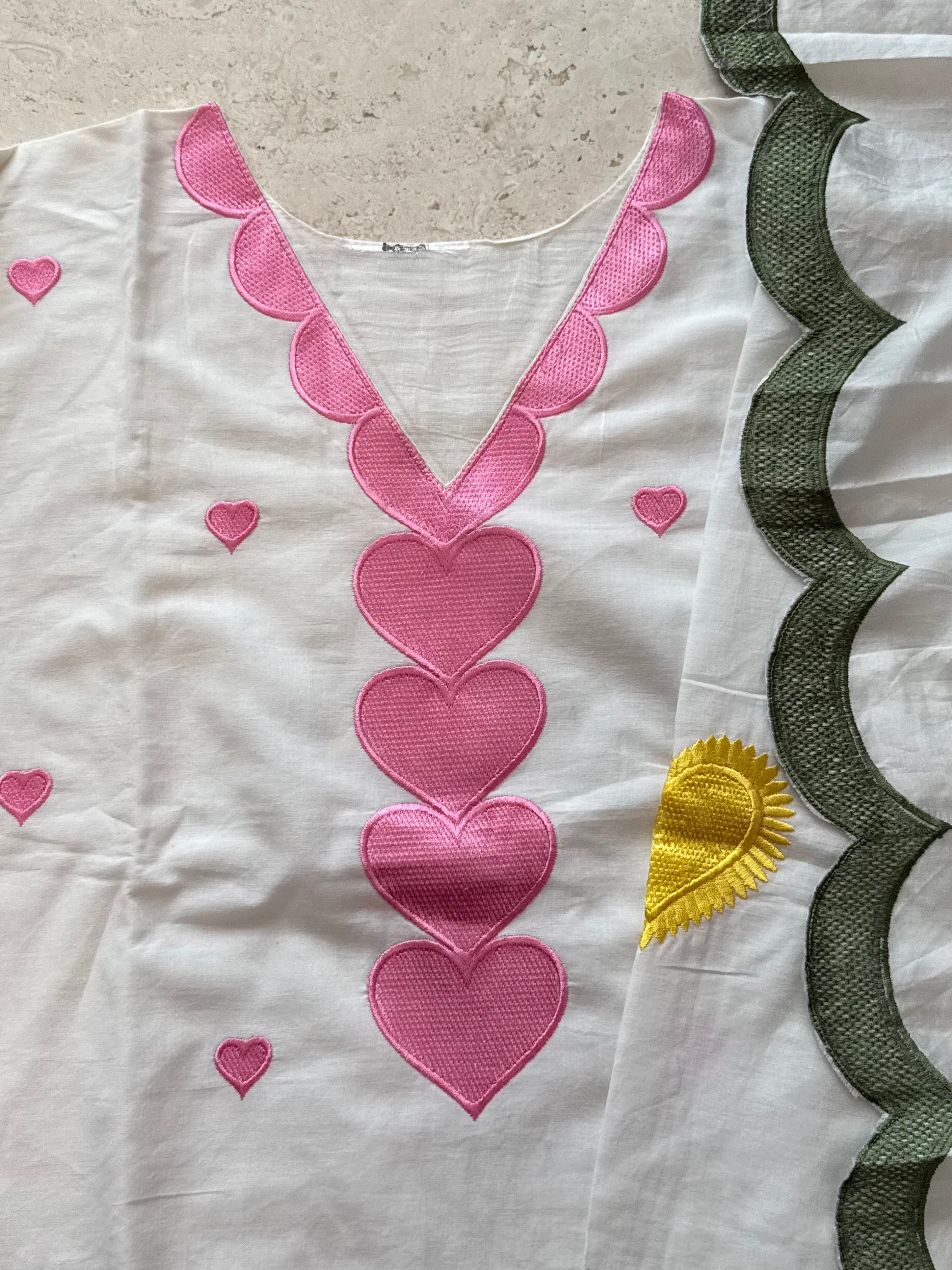 SWEETHEART LAWN EMBROIDERY SUIT