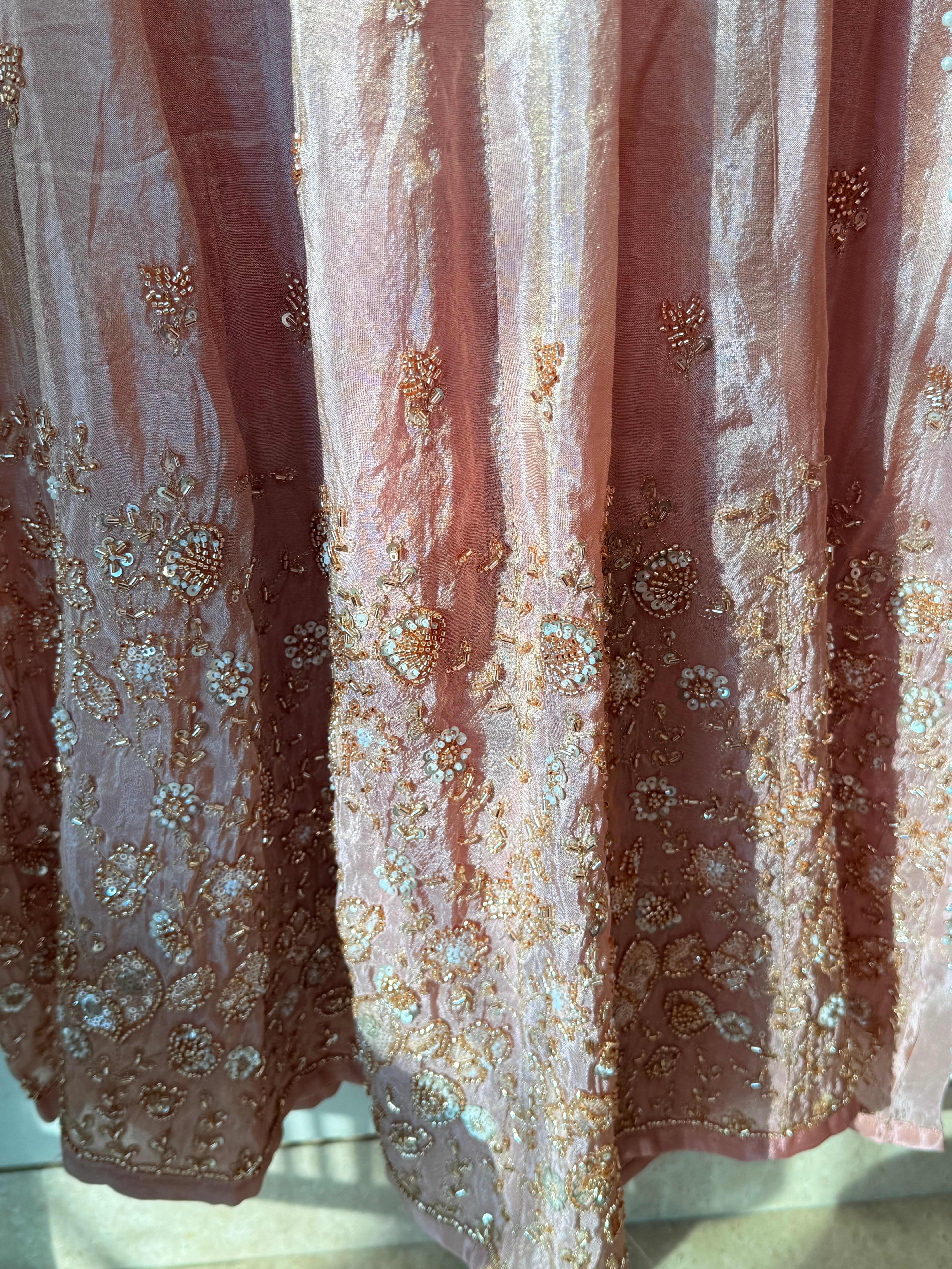 PARO PEACH HANDWORK FROCK 11 Q