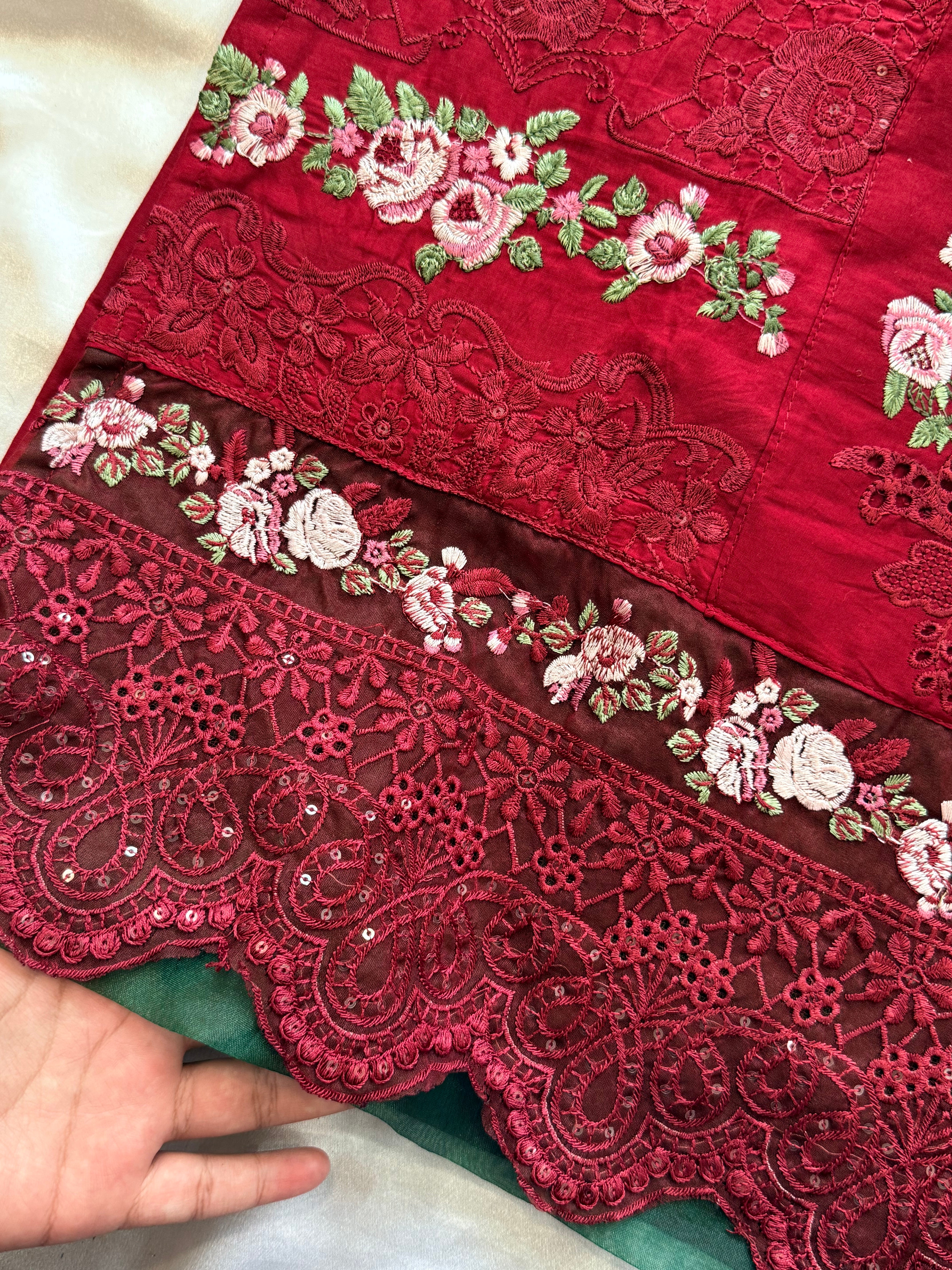 YUMNA MAROON READYMADE SUIT