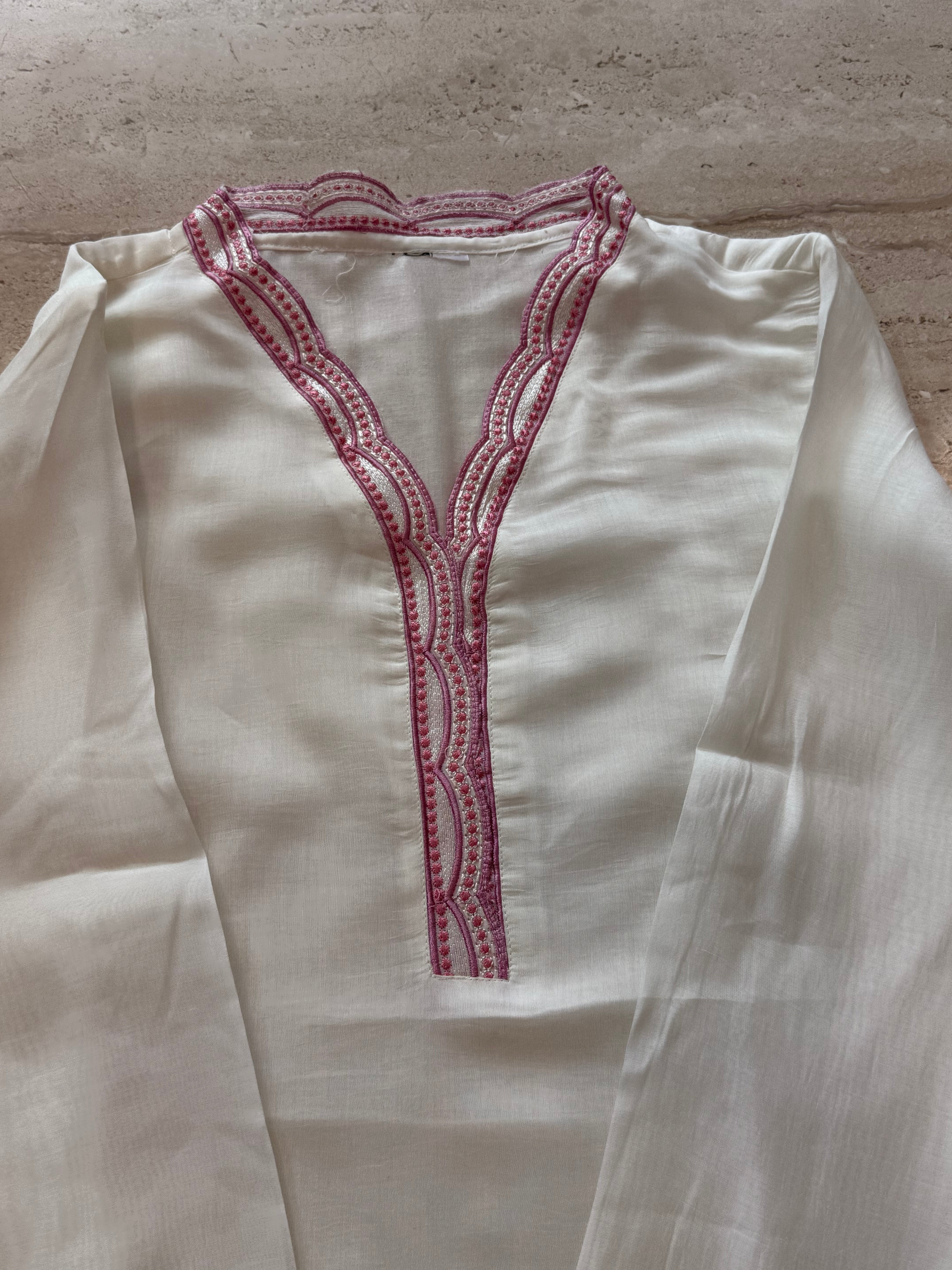 BOW EMBROIDERED CO-ORD SET 1