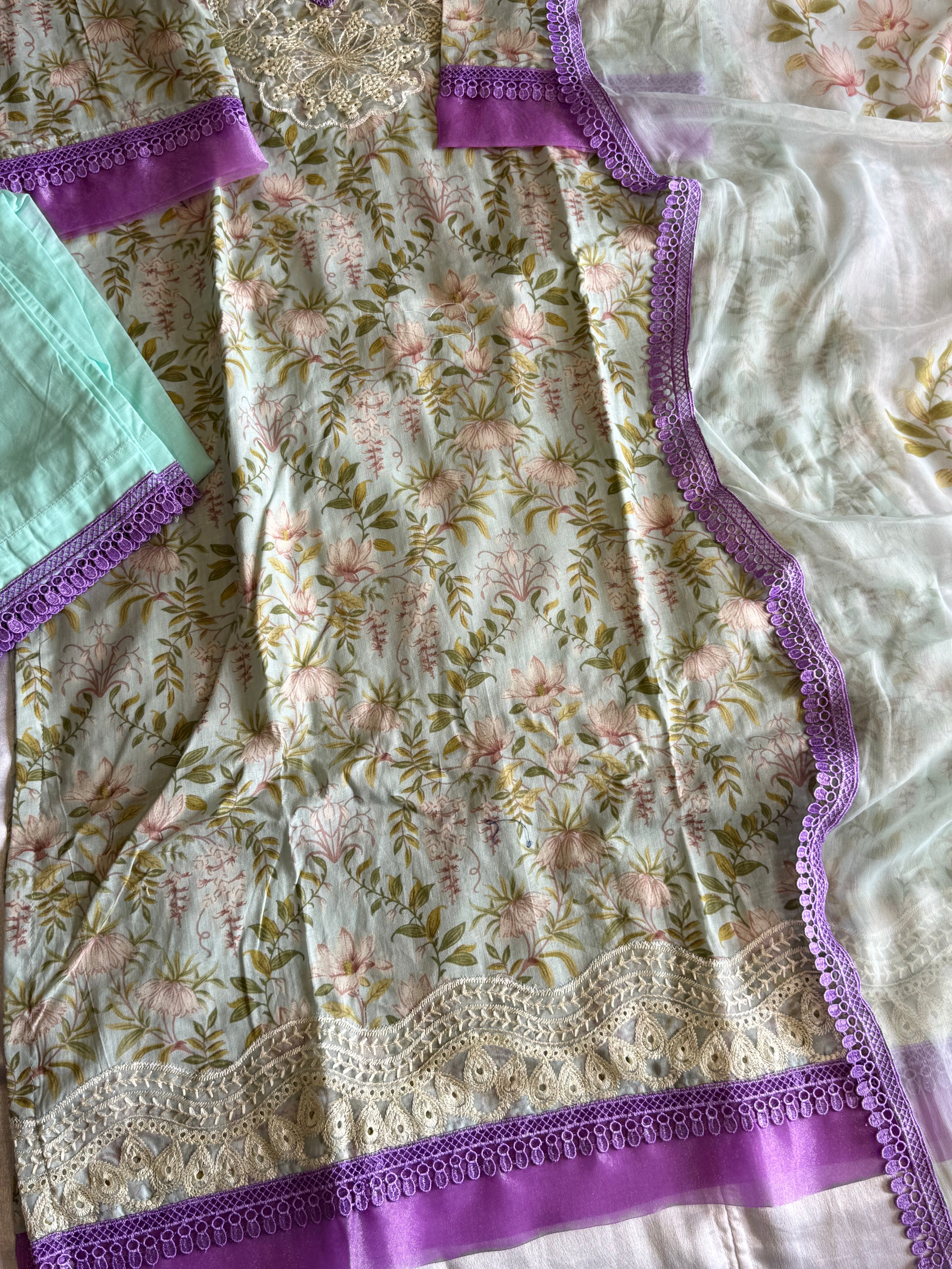 MARIA B COTTON PATCH READYMADE SUIT 4