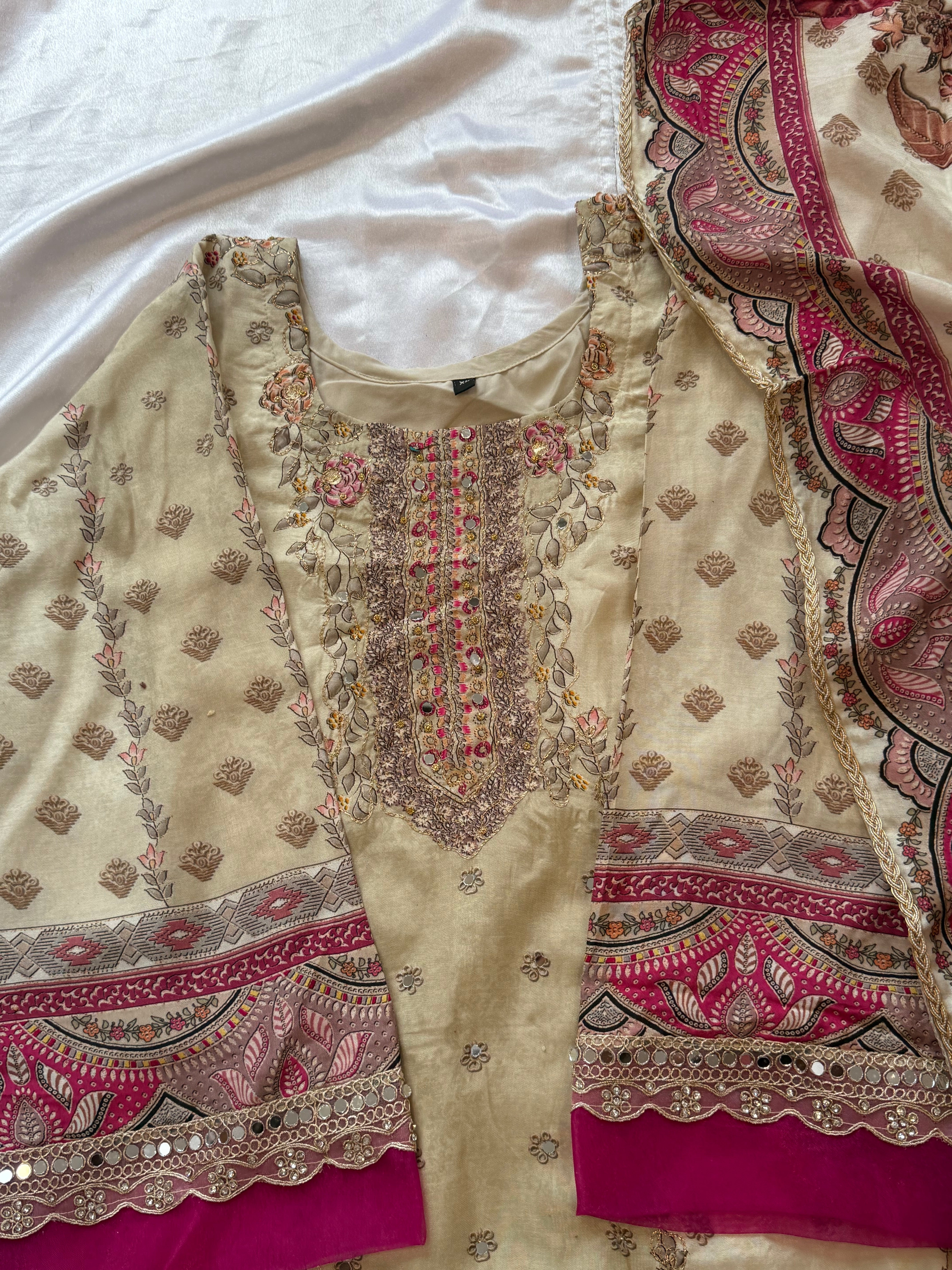 RAHI MUSLIN READYMADE SUIT 7