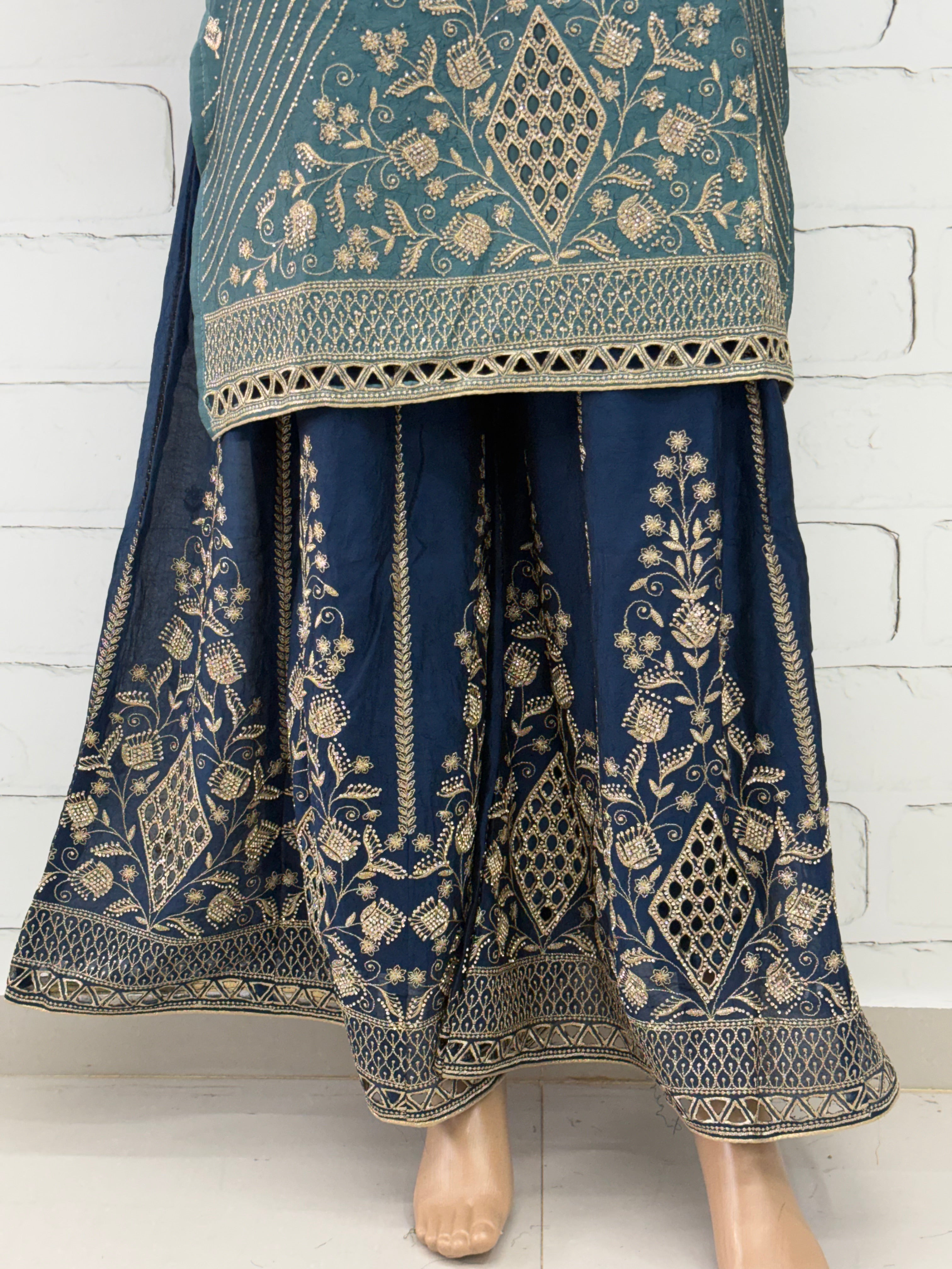 RUHEENA EMBROIDERY PLAZO SUIT 4