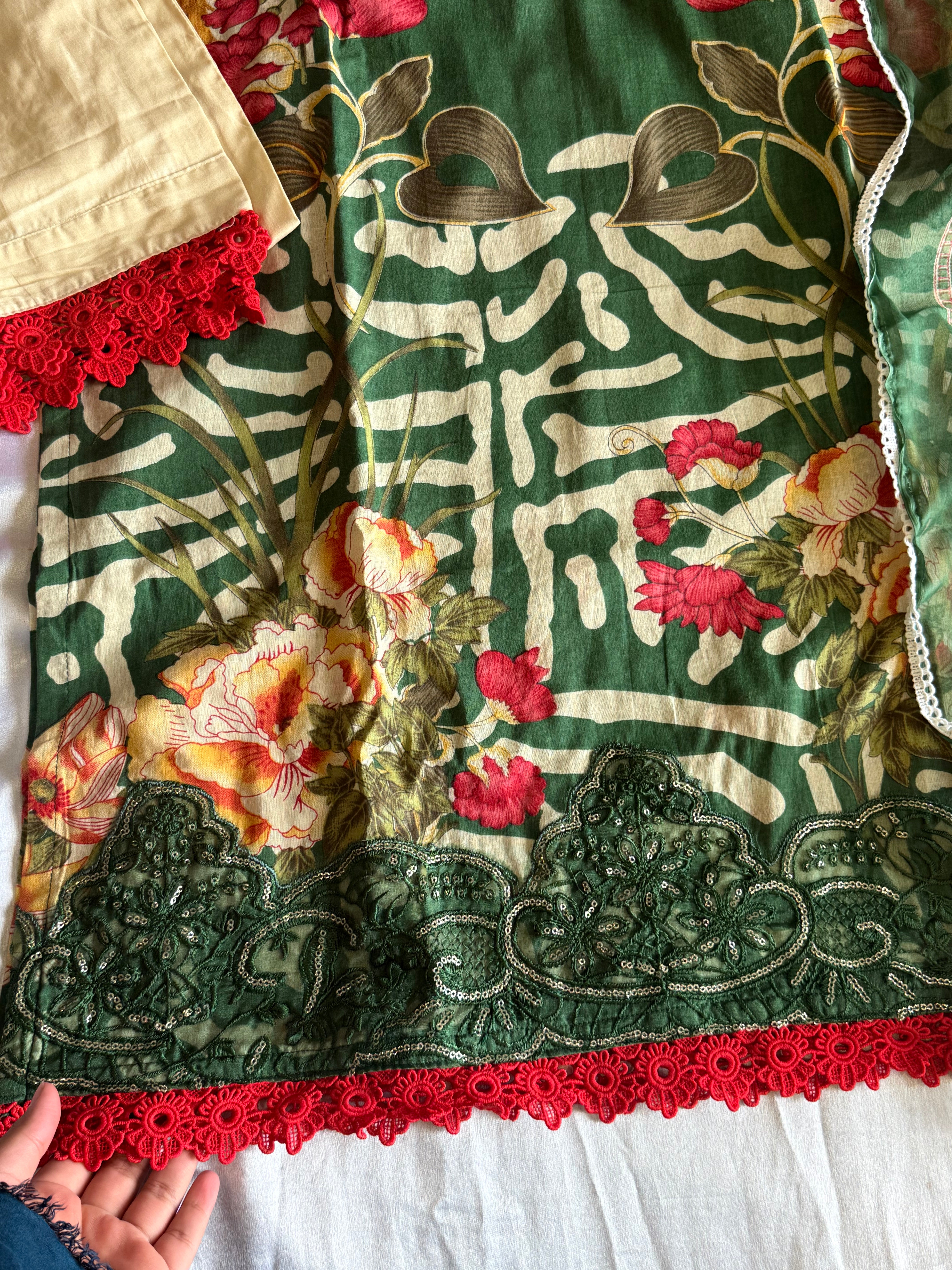 MARIA B COTTON PATCH READYMADE SUIT 5