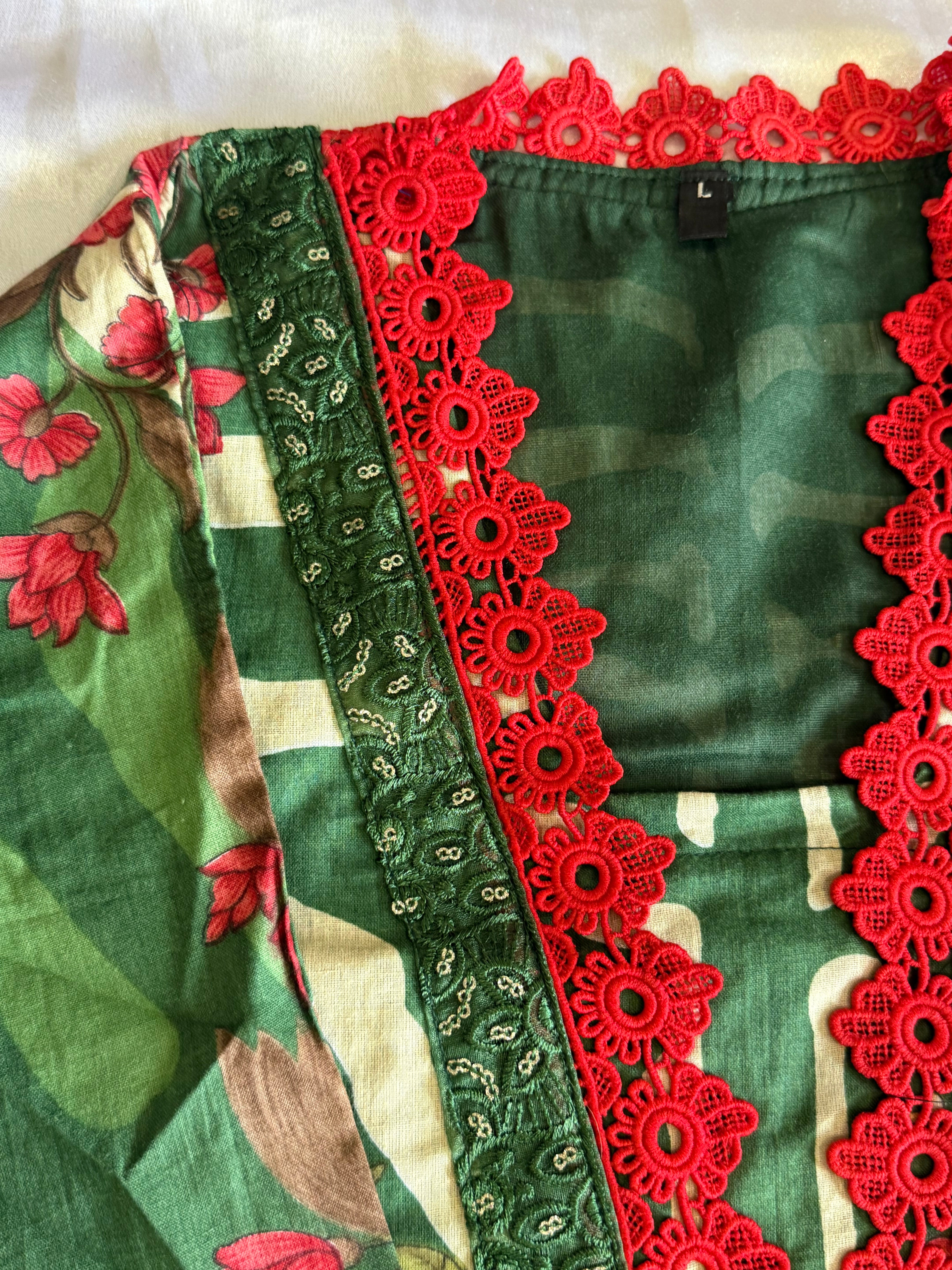 MARIA B COTTON PATCH READYMADE SUIT 5