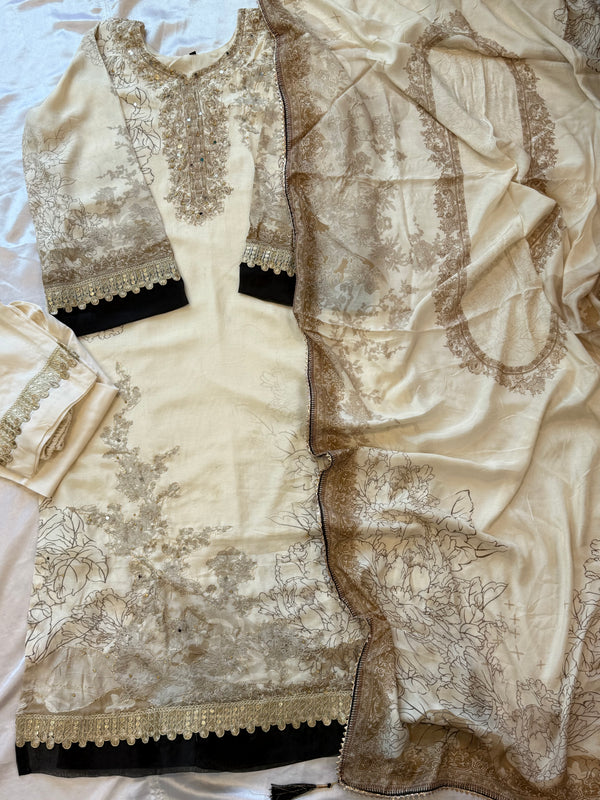 RAHI MUSLIN READYMADE SUIT 13