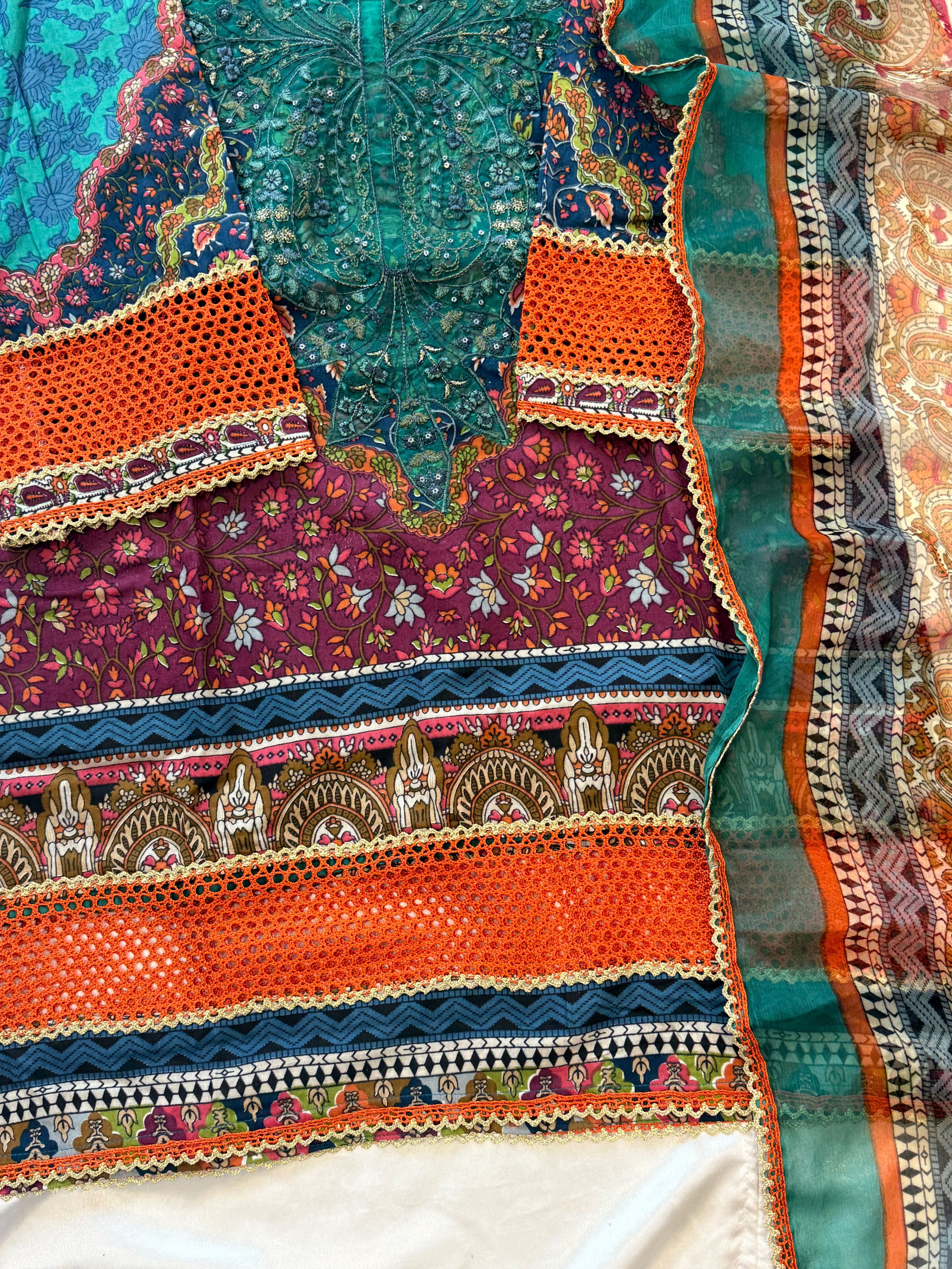 JAZMINE COTTON PATCH FARSHI SHALWAR SUIT