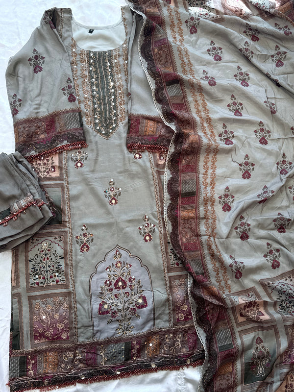 RAHI MUSLIN READYMADE SUIT 4