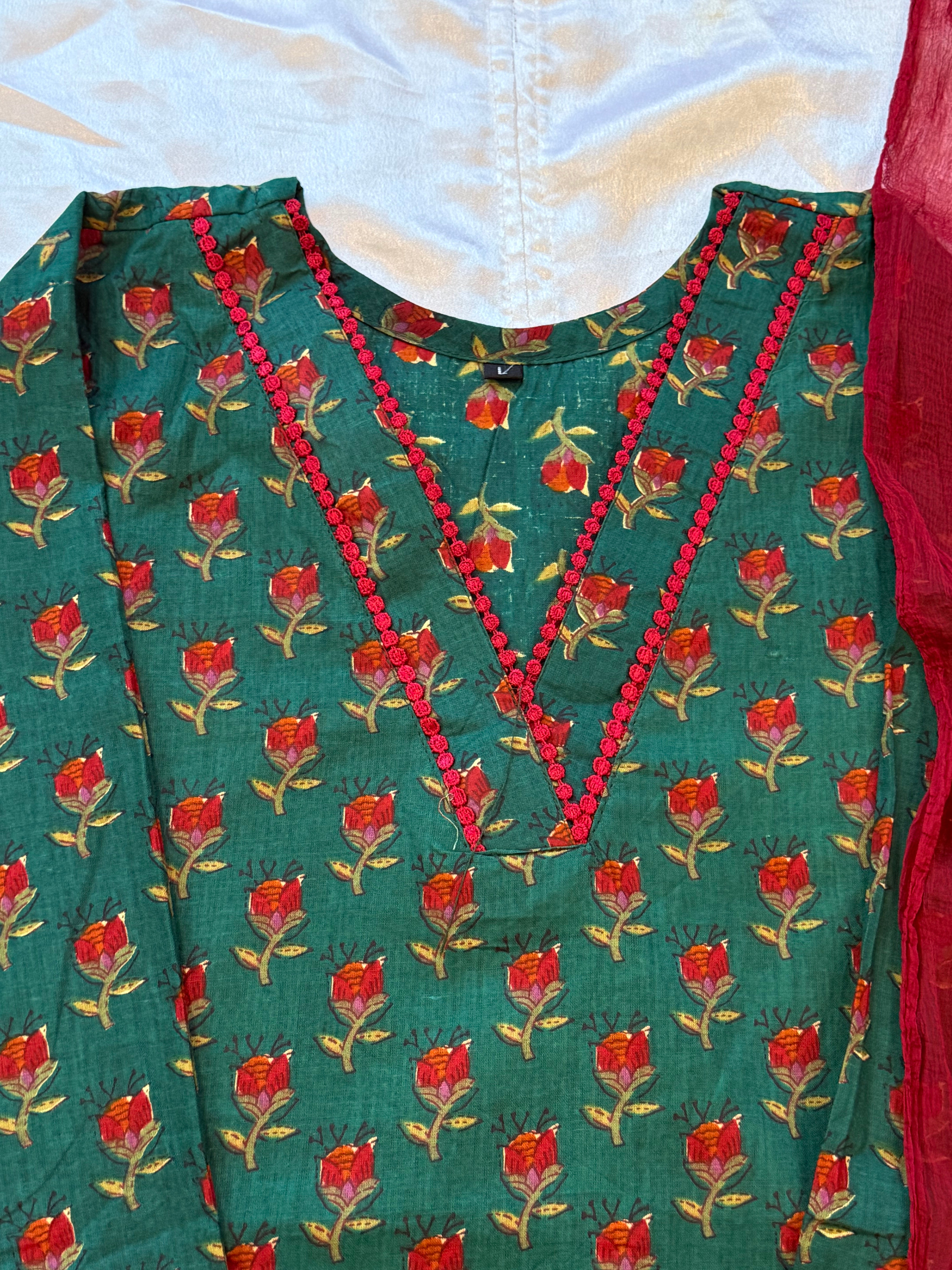 JAIPURI COTTON FARSHI SHALWAR SUIT