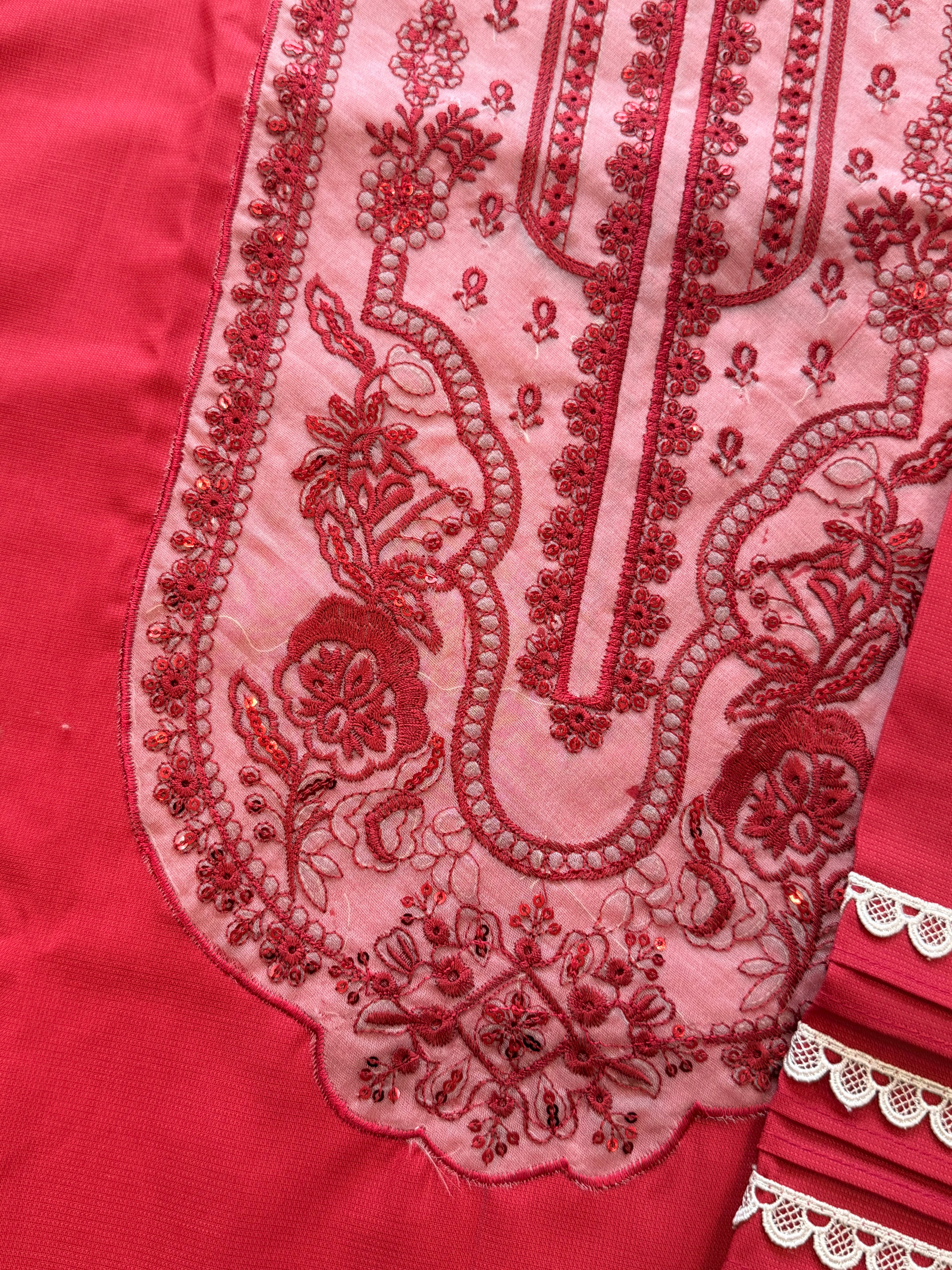 ANISA COTTON PATCH FARSHI SHALWAR SUIT