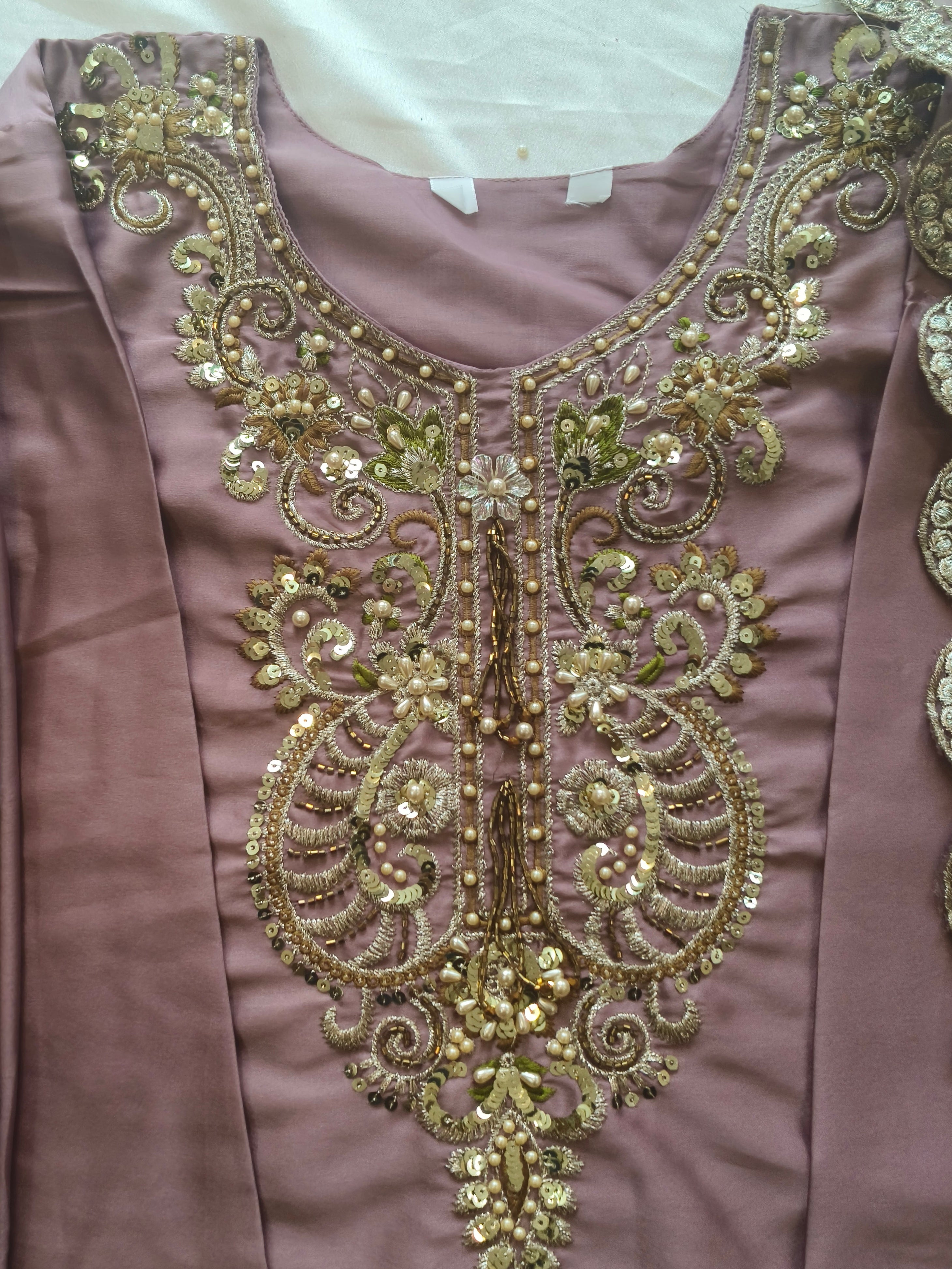SATIN FARSHI SHALWAR SUIT 1 Q