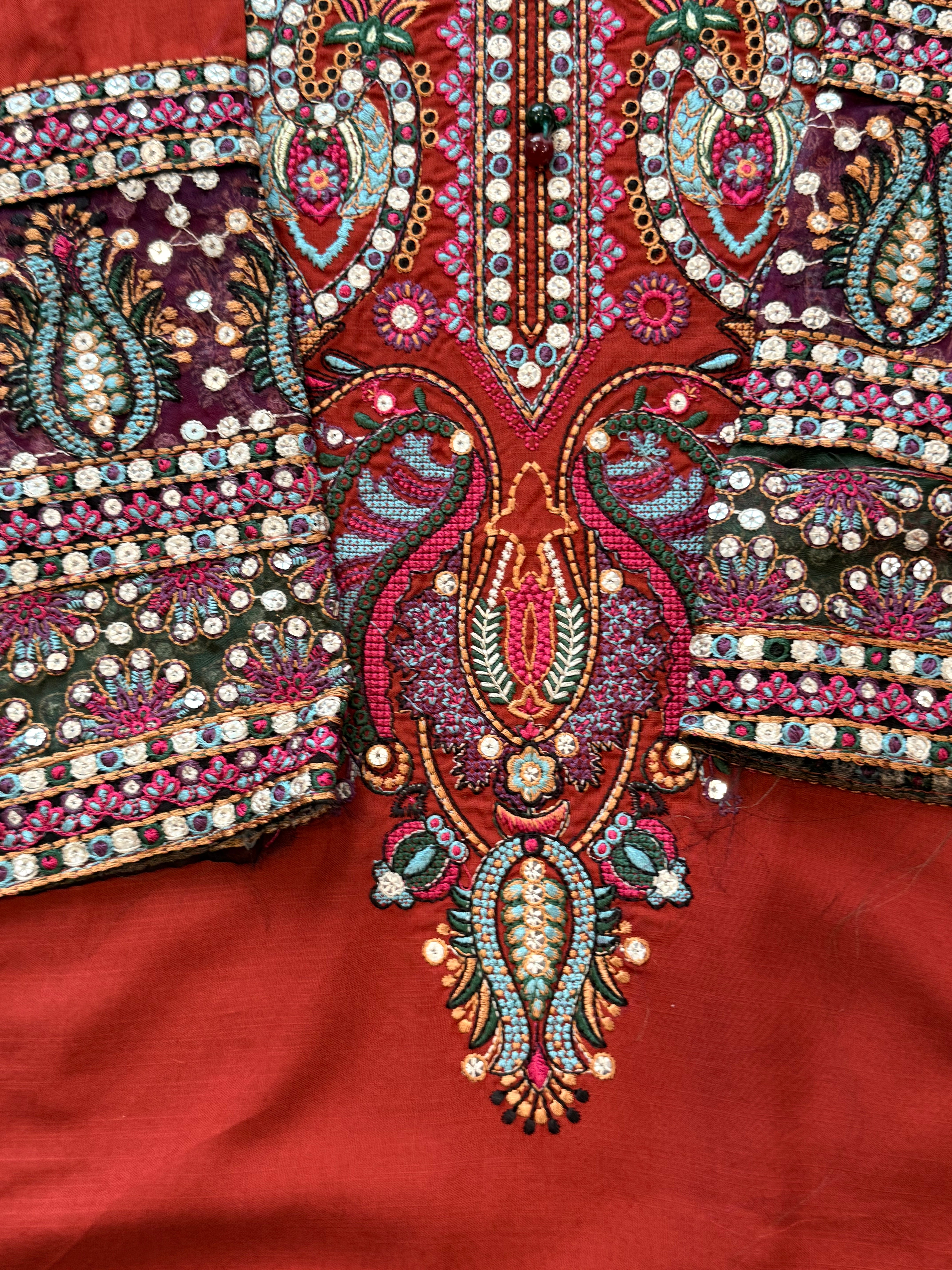 IMROZA RAYON EMBROIDERY SUIT 3 Q
