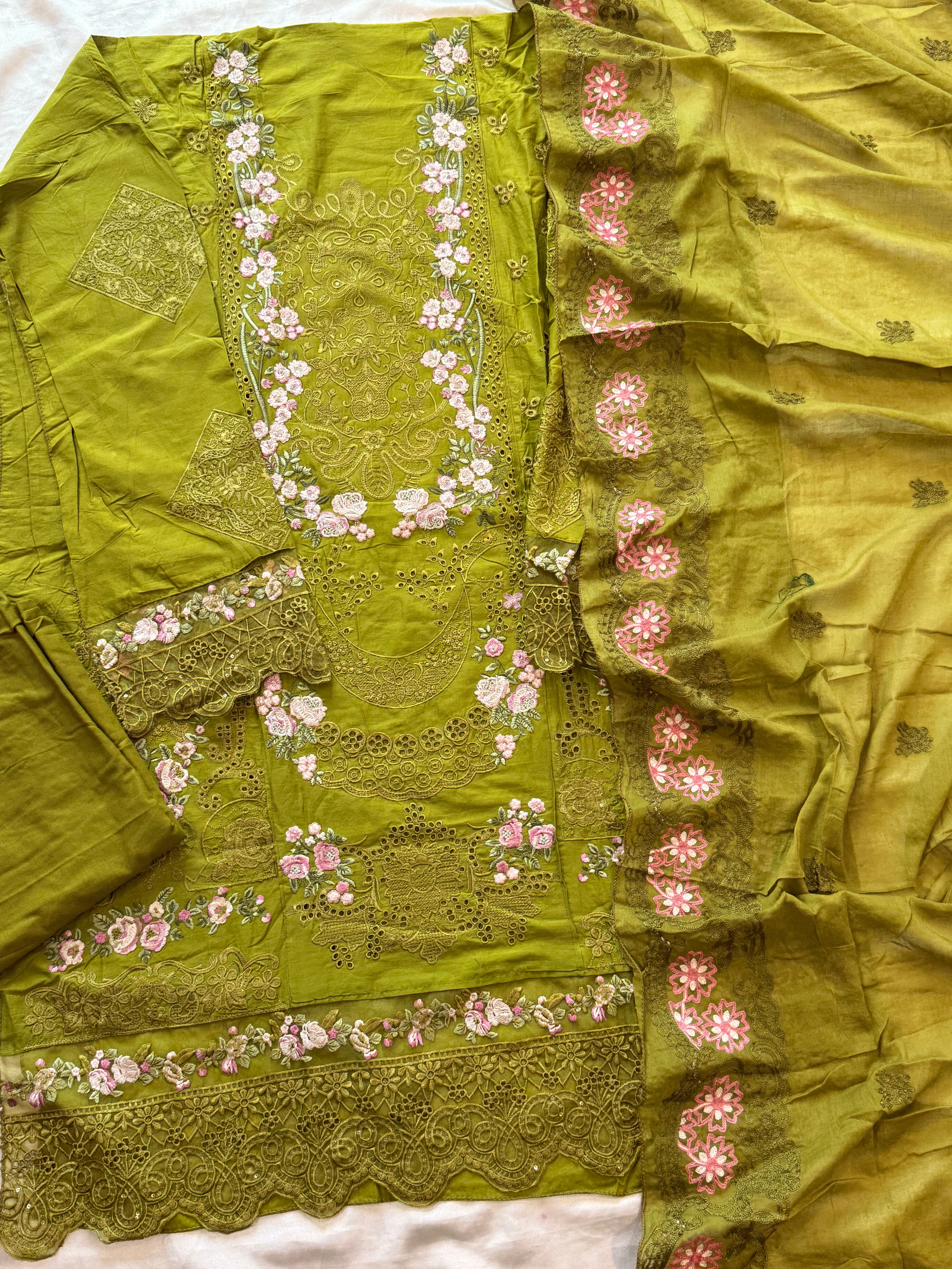 YUMNA COTTON EMBROIDERY SUIT 2 Q